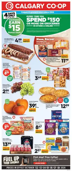 Preview of Calgary Co-op weekly flyer / circulaire from shop Calgary Co-op valid from Oct 22, 2026
