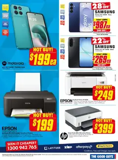 Preview of The Good Guys Bigger Screen BONUS - valid from 13.05.2026 | Page: 21 | Products: Battery, Printer, Camera