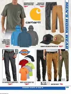Preview of Big 5 Sporting Goods weekly ads valid from 26.05.2026 | Page: 59 | Products: Workwear, Pants, Cap, Belt