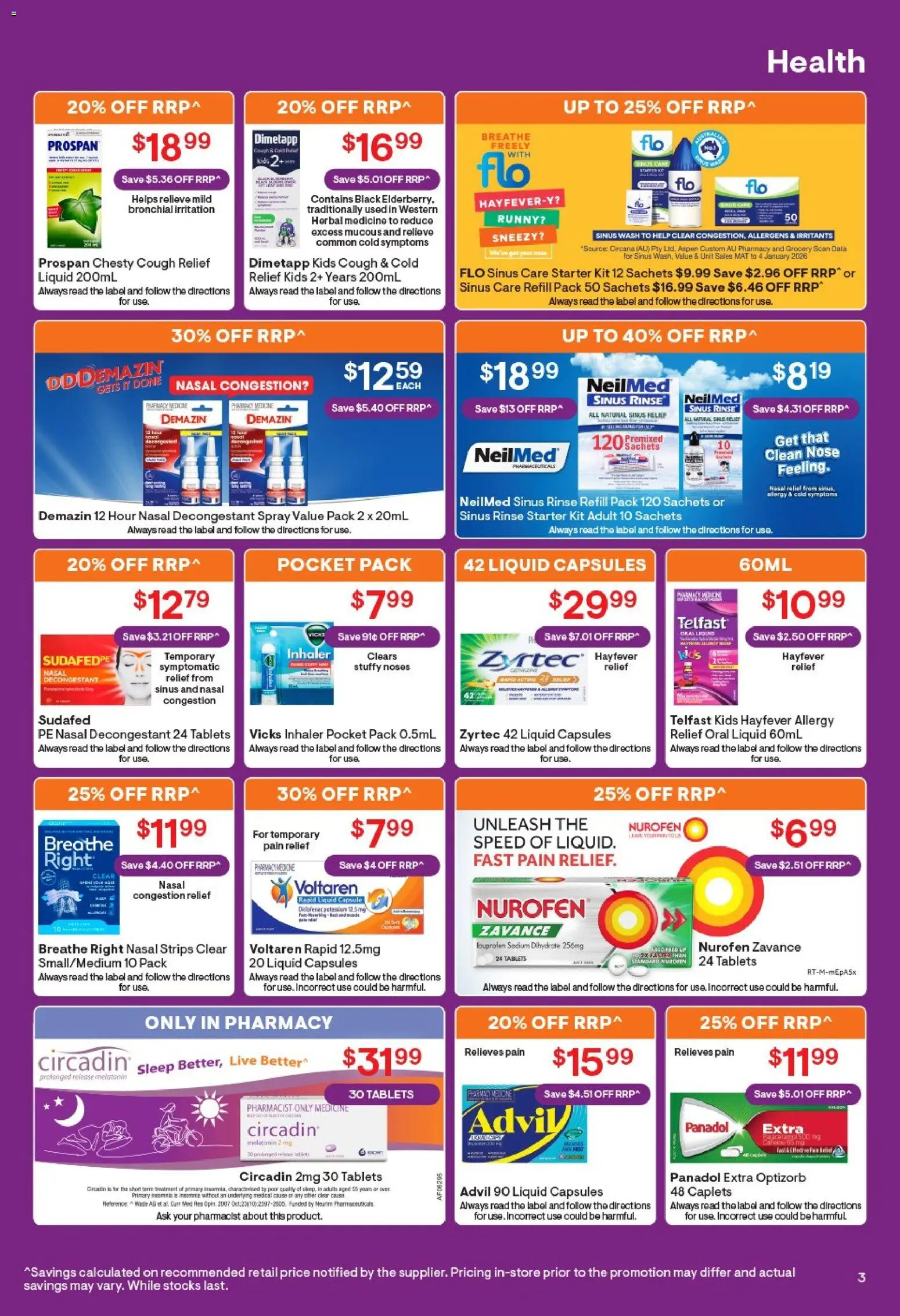 Discount Drug Stores catalogue - valid from 09/07/2026 | Page: 4 | Products: Herbal, Sinus, Treatment, Tablets