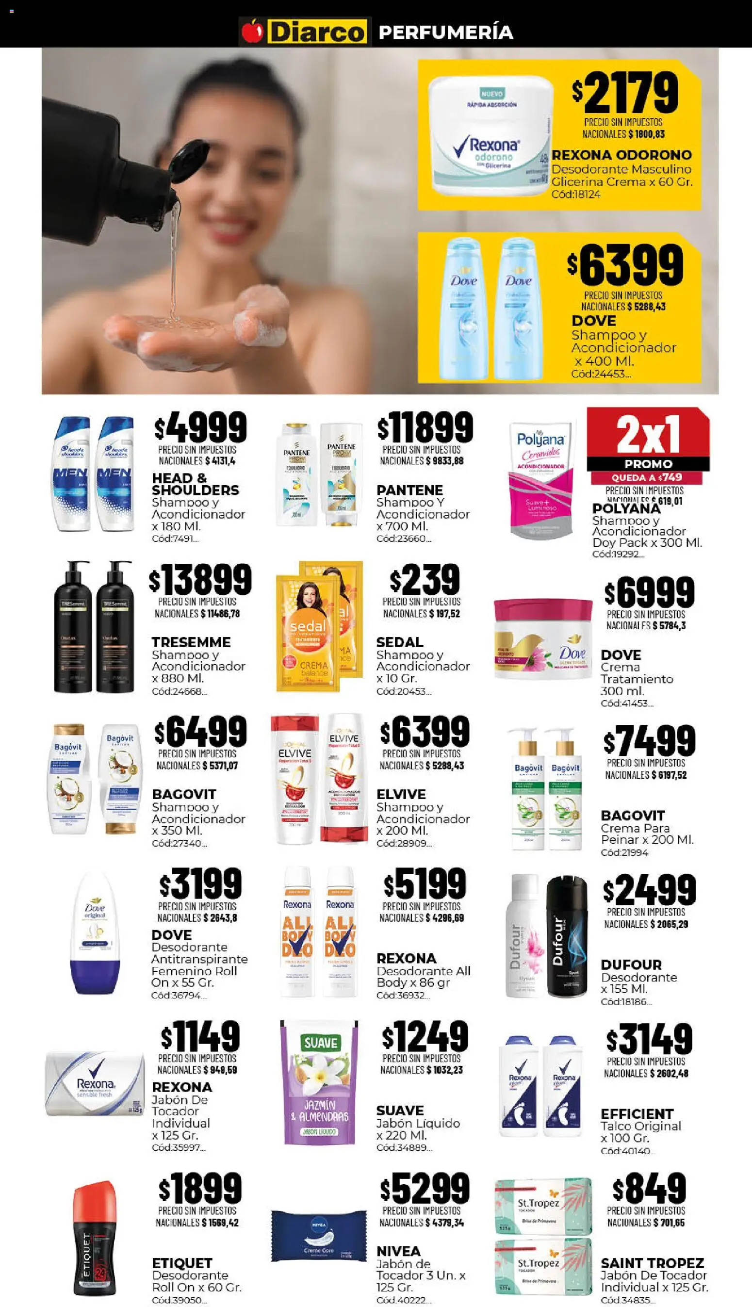 Diarco - Ofertas Sur │ válido desde el 10/08/2026 | Página: 13 | Productos: Body, Almendras, Jabón líquido, Jabón