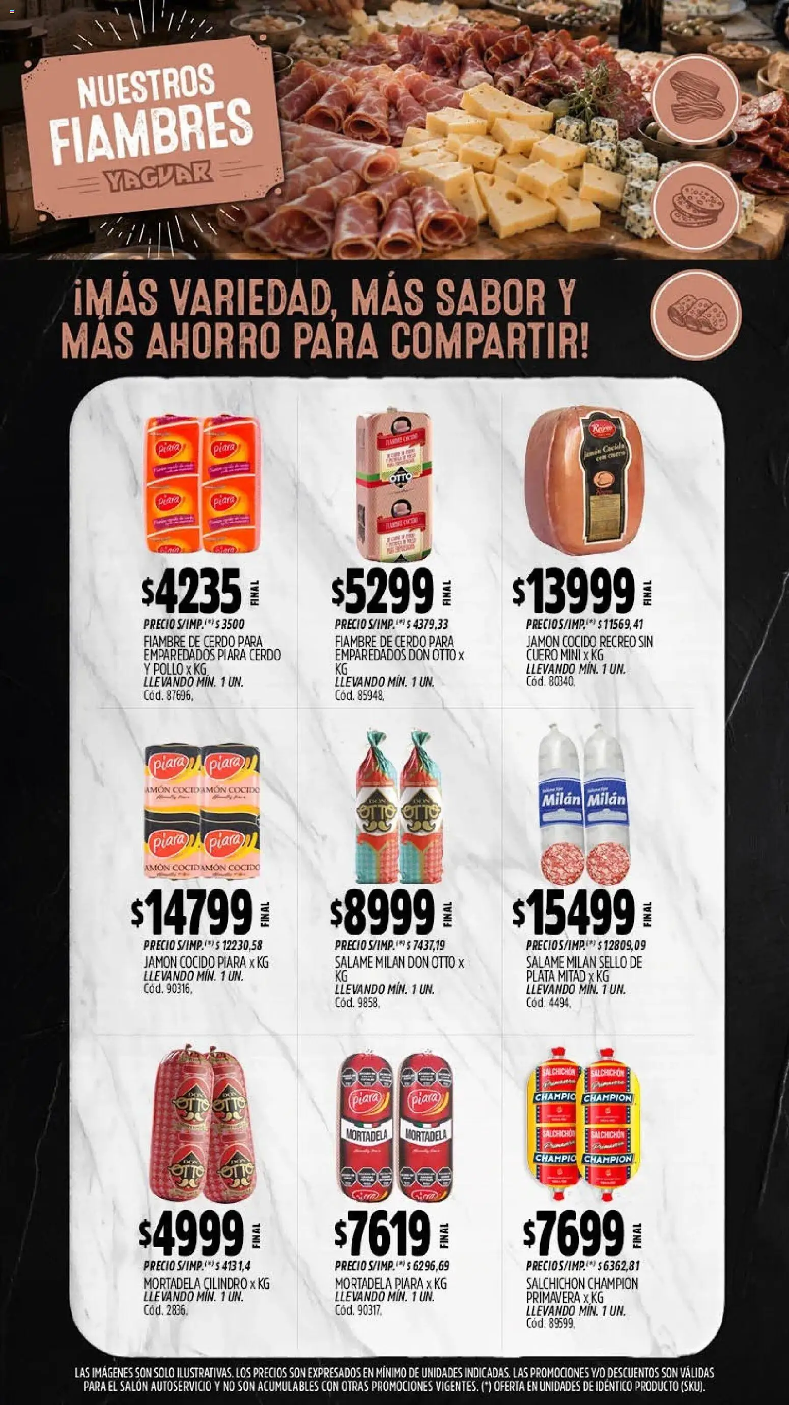 Yaguar - Oferta Semanal Buenos Aires │ válido desde el 10/08/2026 | Página: 10 | Productos: Pollo, Jamón cocido, Mortadela, Salame