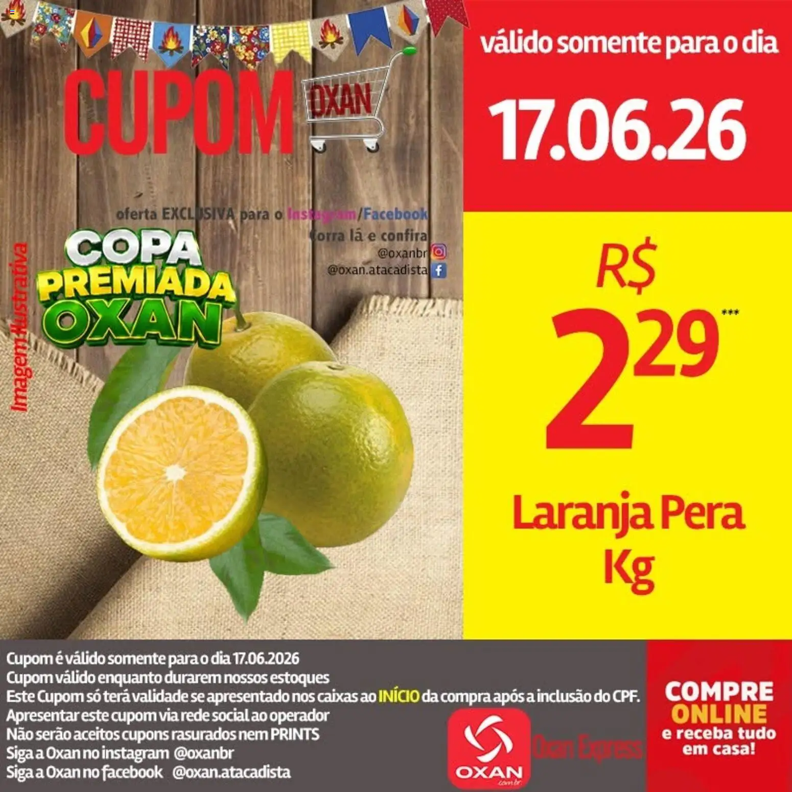 Oxan Atacadista Folheto - válido de 17.06.2026 | Página: 22 | Produtos: Pera, Copa