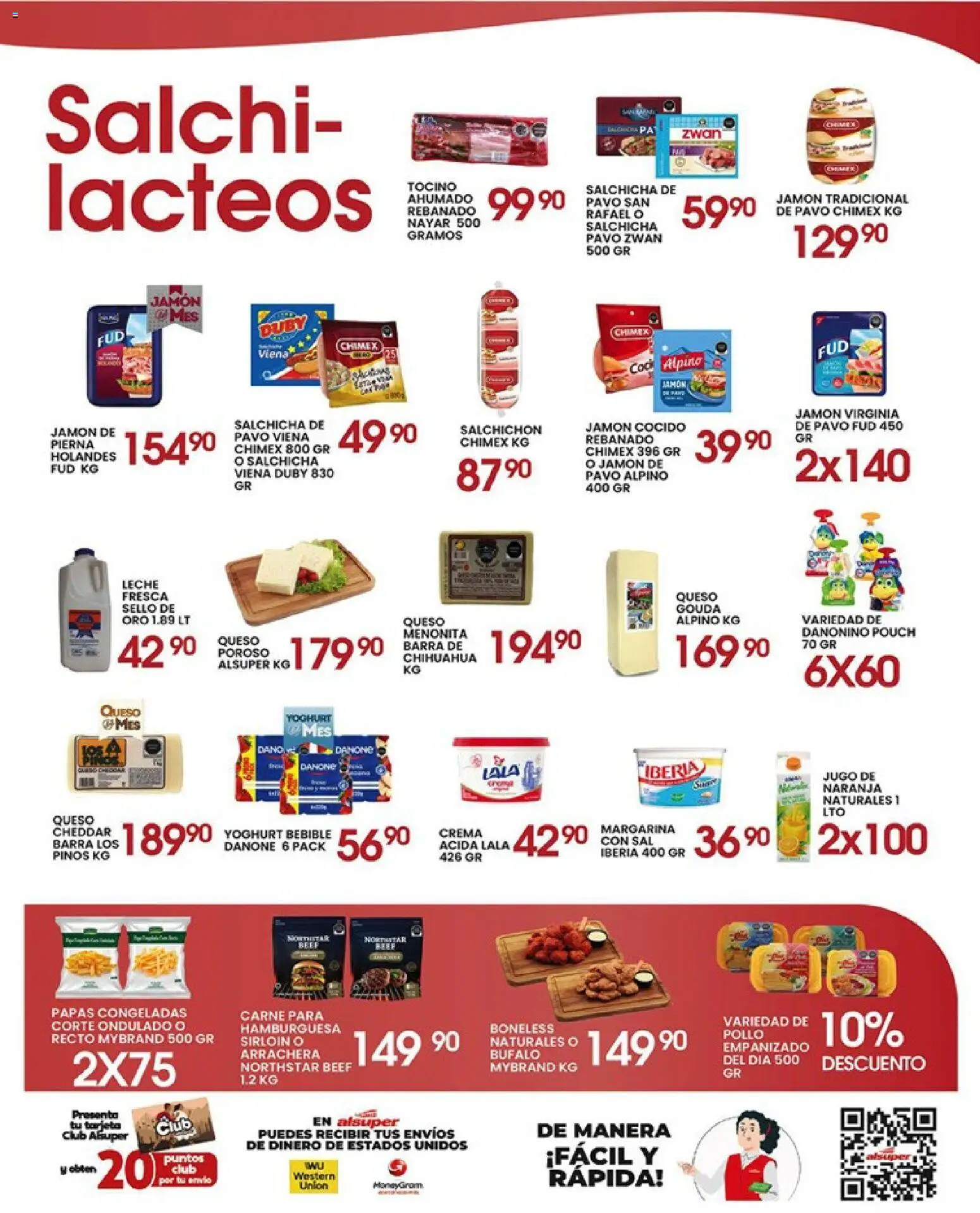 Nuevas ofertas de Alsuper válidas en toda la República Mexicana desde el 19.05.2026. ¡Encuentra las mejores ofertas en Alsuper folleto Chihuahua-Ciudad! | Página: 3 | Productos: Sal, Crema, Jamón, Margarina