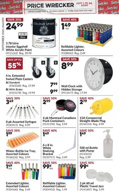 Preview of Princess Auto flyer- Price Wrecker from shop Princess Auto valid from Sep 1, 2026 | Page: 21 | Products: Wall clock, Ice