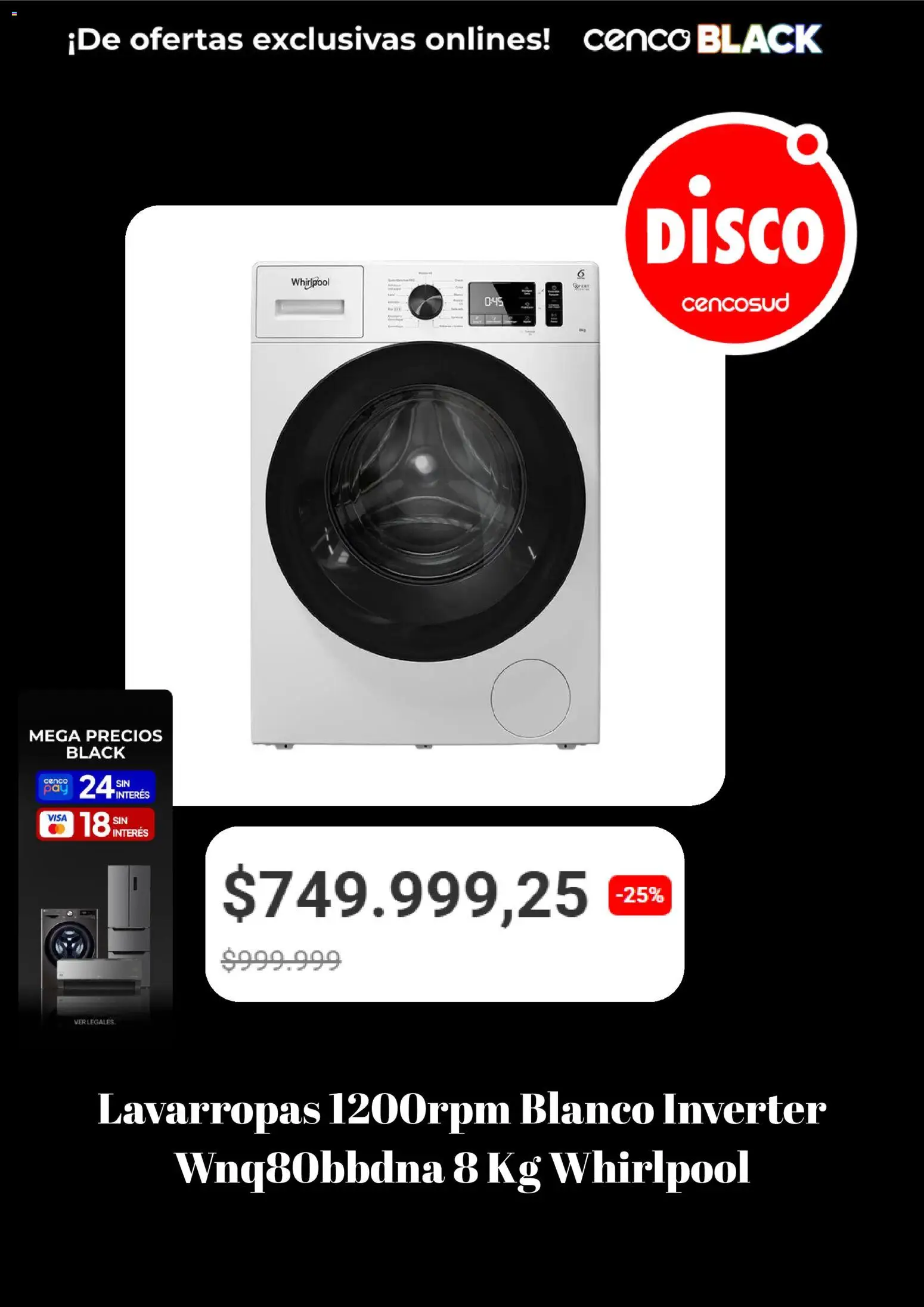 Disco - Cenco Black │ válido desde el 28/09/2026 | Página: 2 | Productos: Disco, Lavarropas