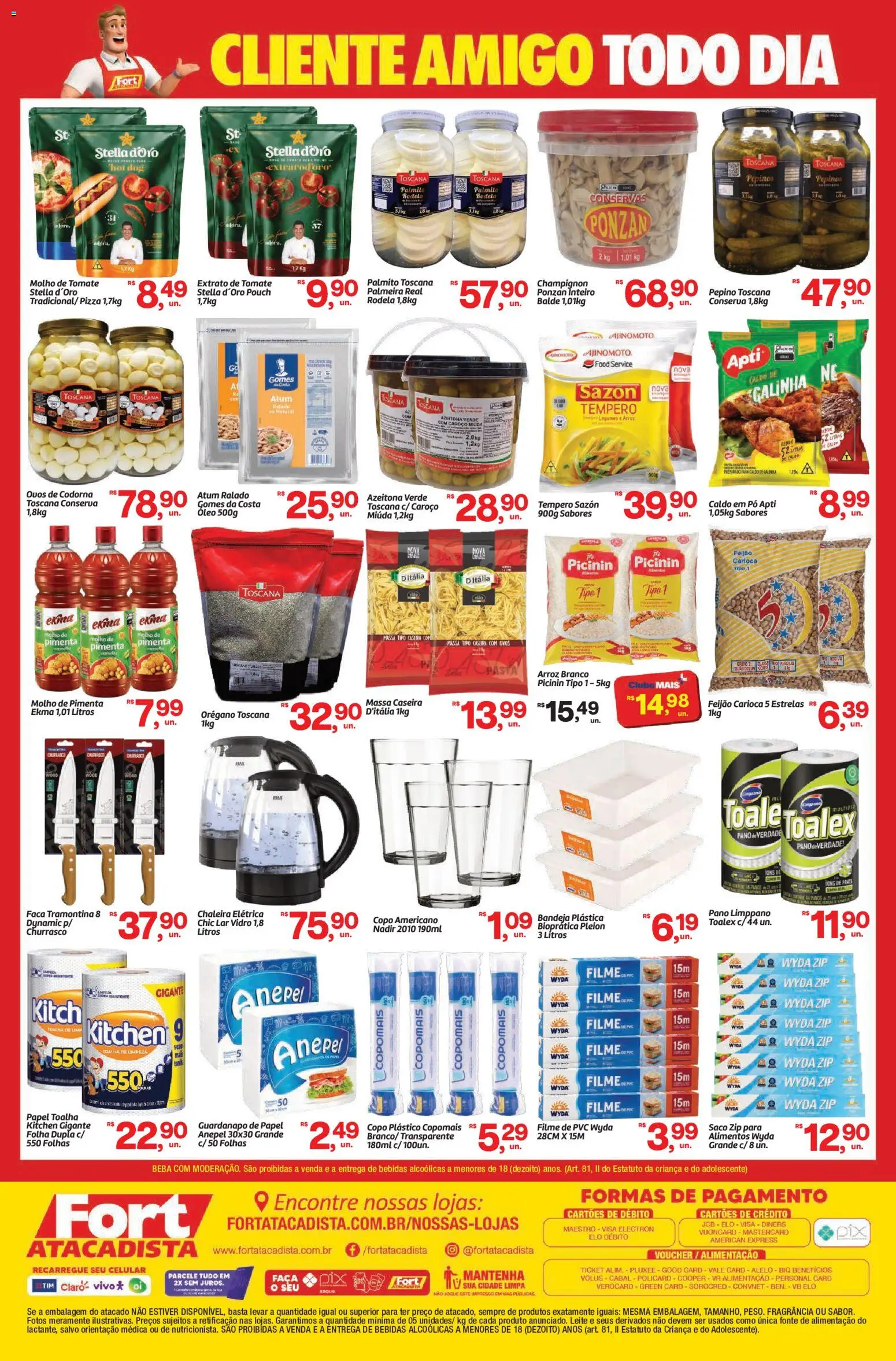 Fort Atacadista Folheto - válido de 11.05.2026 | Página: 2 | Produtos: Chaleira elétrica, Pó, Pimenta, Atum