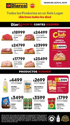 Vista previa Diarco - Ofertas Kosher válido desde el 26/10/2026