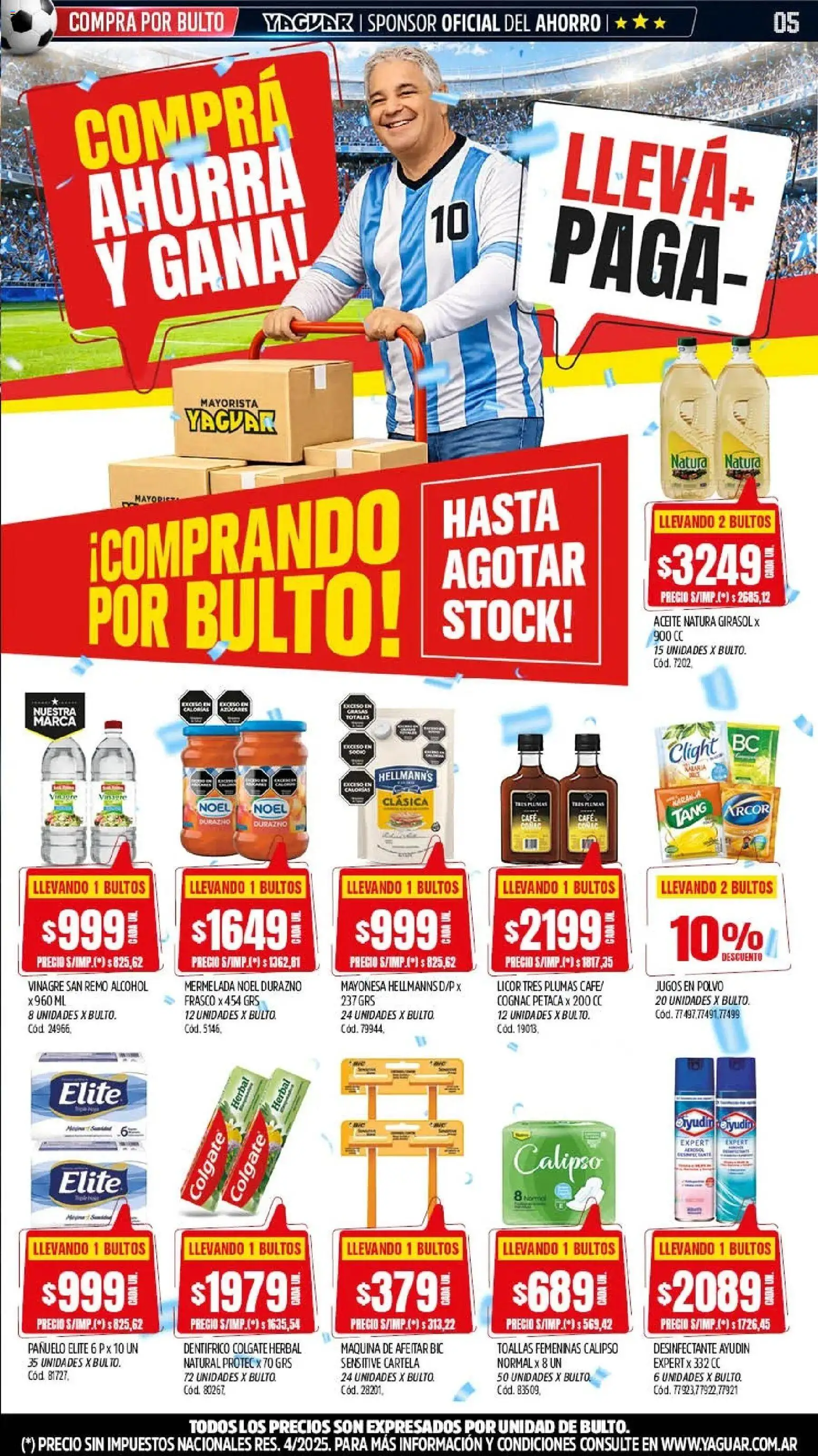 Yaguar - Oferta Semanal Córdoba │ válido desde el 01.06.2026 | Página: 5 | Productos: Desinfectante, Pañuelo, Durazno, Polvo