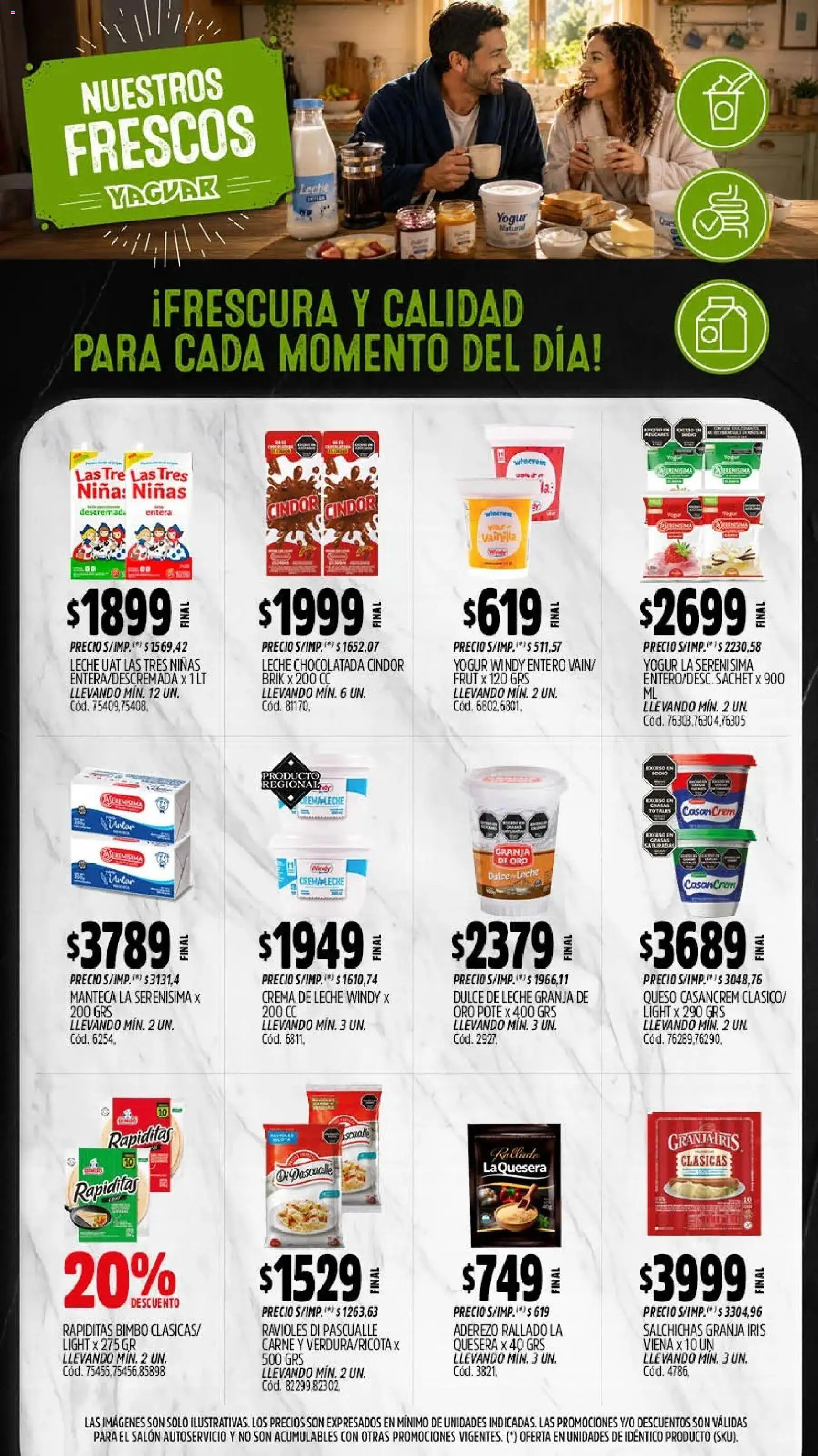 Yaguar - Oferta Semanal Córdoba │ válido desde el 27/07/2026 | Página: 10 | Productos: Aderezo, Leche, Chocolatada, Ravioles