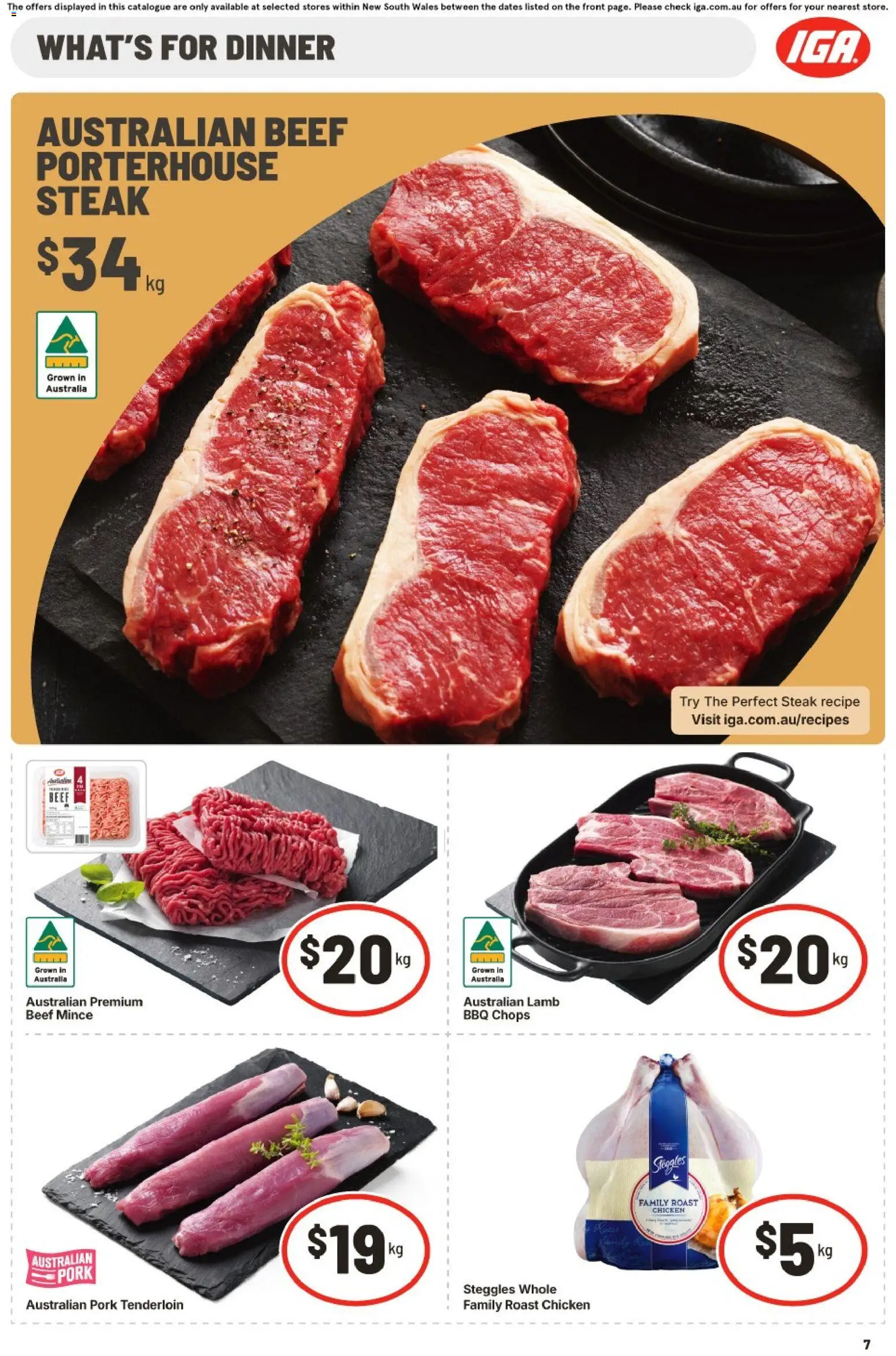 IGA catalogue - valid from 10.06.2026 | Page: 8 | Products: Chicken, Pork, Lamb, Steak