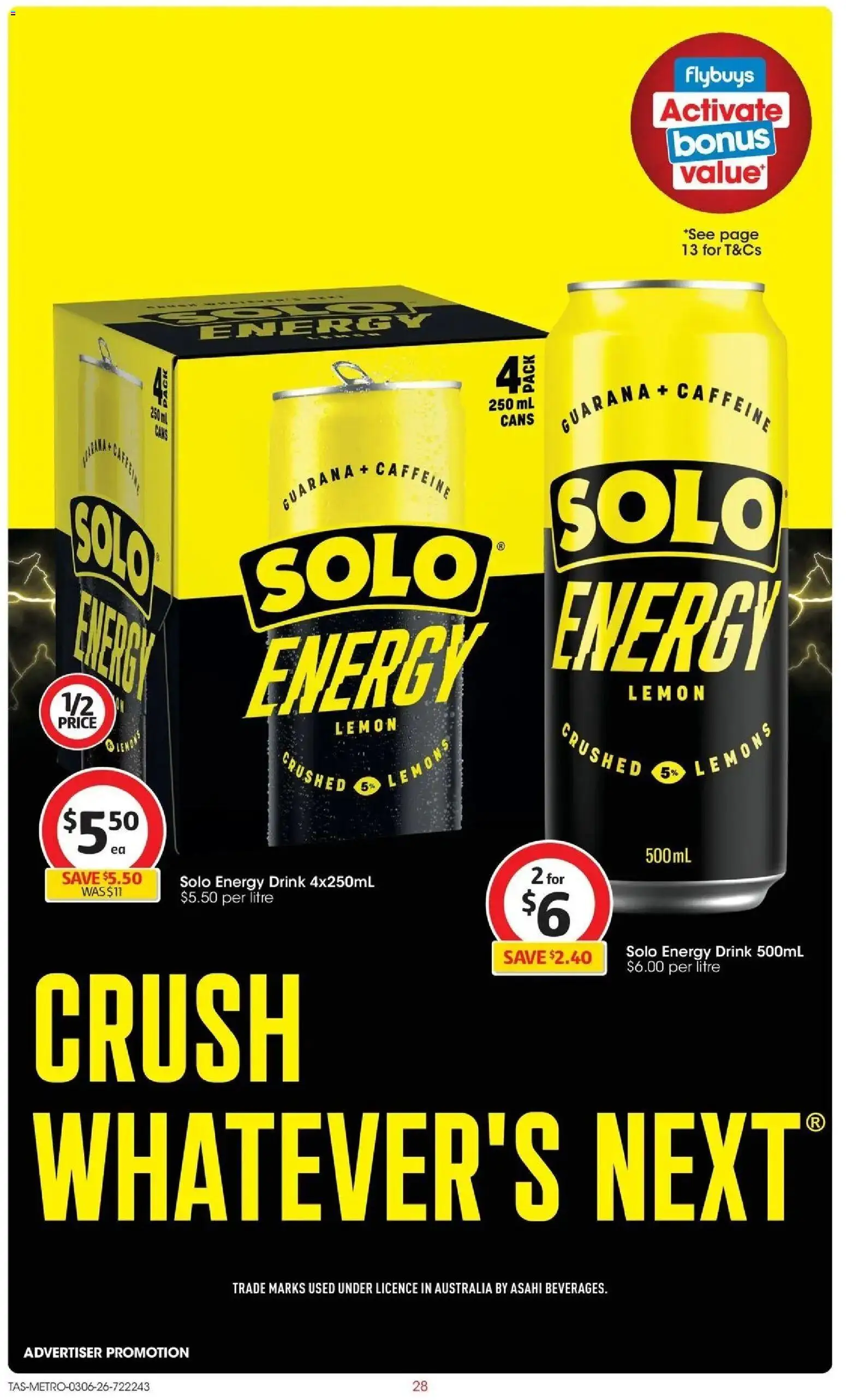 Coles catalogue - valid from 02.06.2026 | Page: 28 | Products: Energy drink, Lemon