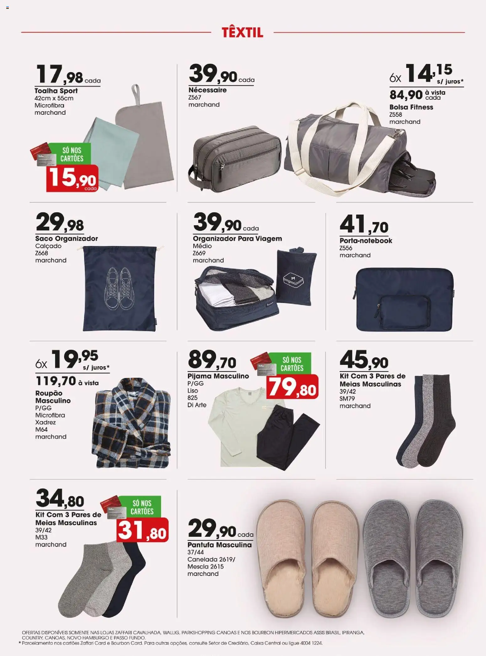 Zaffari Folheto - válido de 31/07/2026 | Página: 8 | Produtos: Organizador, Necessaire, Caixa, Bourbon
