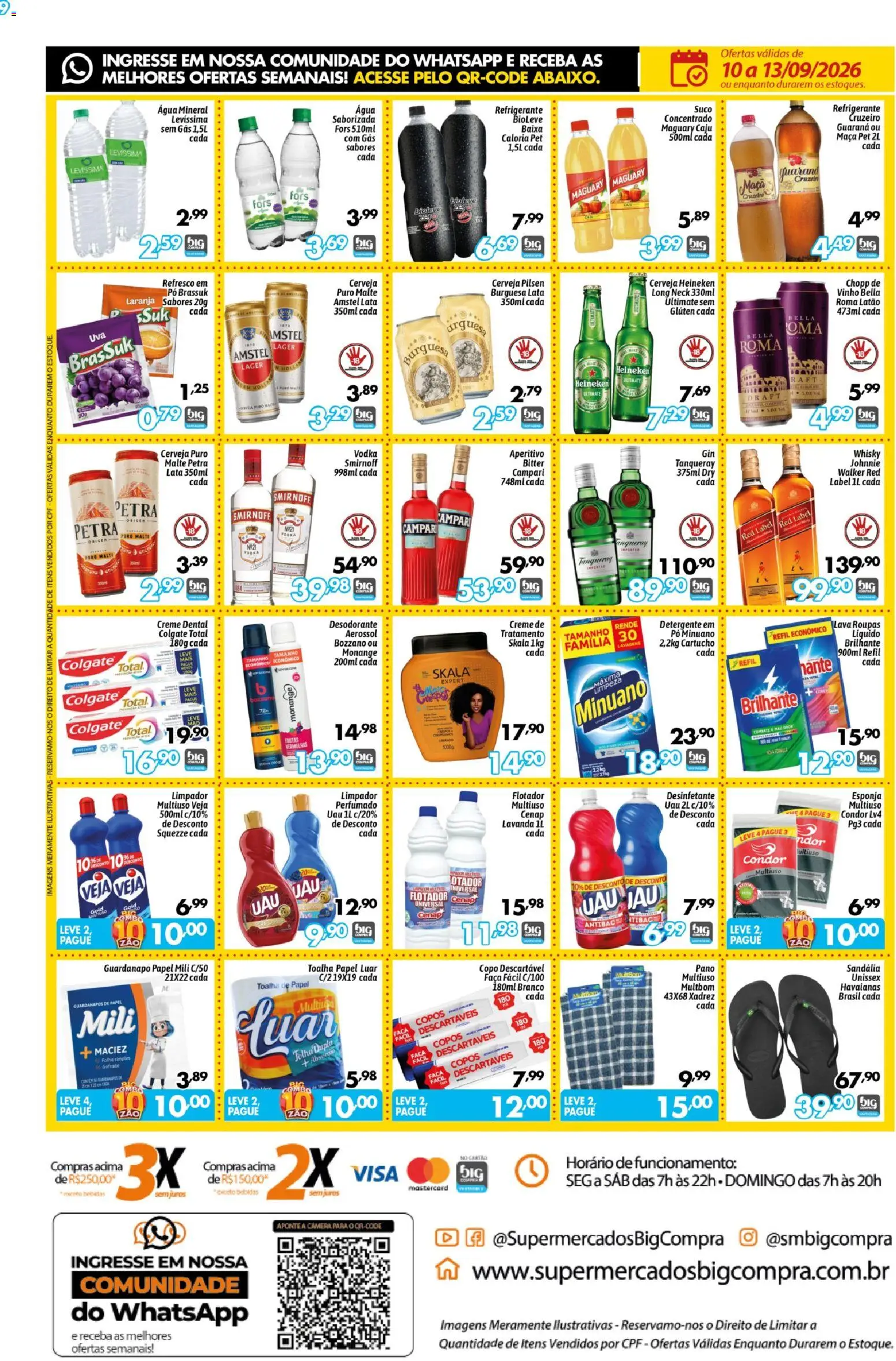 Big Compra Folheto - válido de 10/09/2026 | Página: 4 | Produtos: Limpador multiuso, Refresco, Cerveja, Água