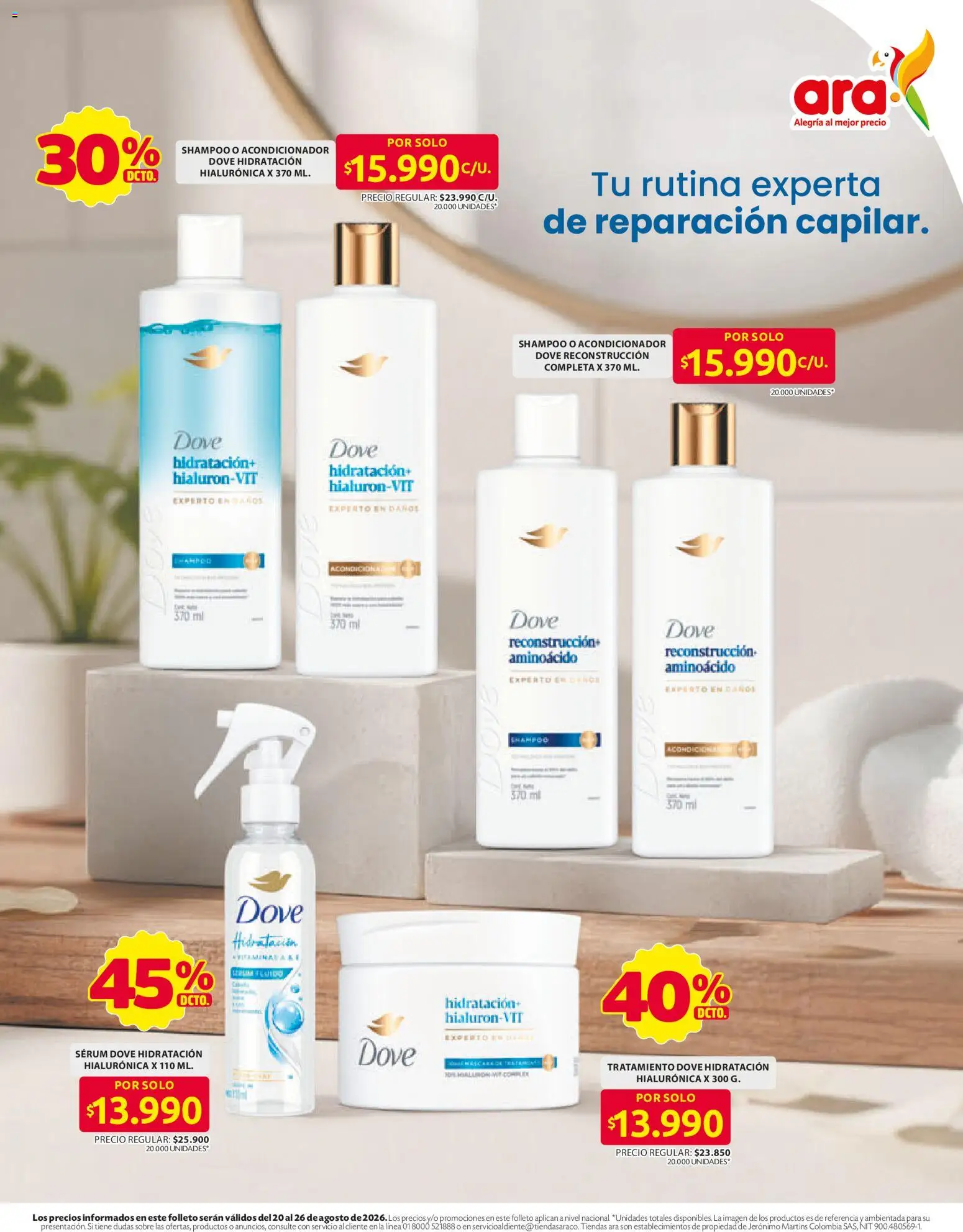 Ara revista - valida desde el 20/08/2026 | Página: 11 | Productos: Té, Serum, Shampoo, Acondicionador