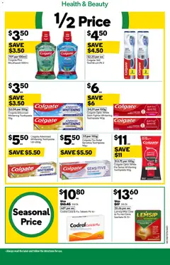 Preview of Woolworths catalogue - valid from 08/07/2026 | Page: 31 | Products: Ginger, Toothpaste, Toothbrush, Tablets