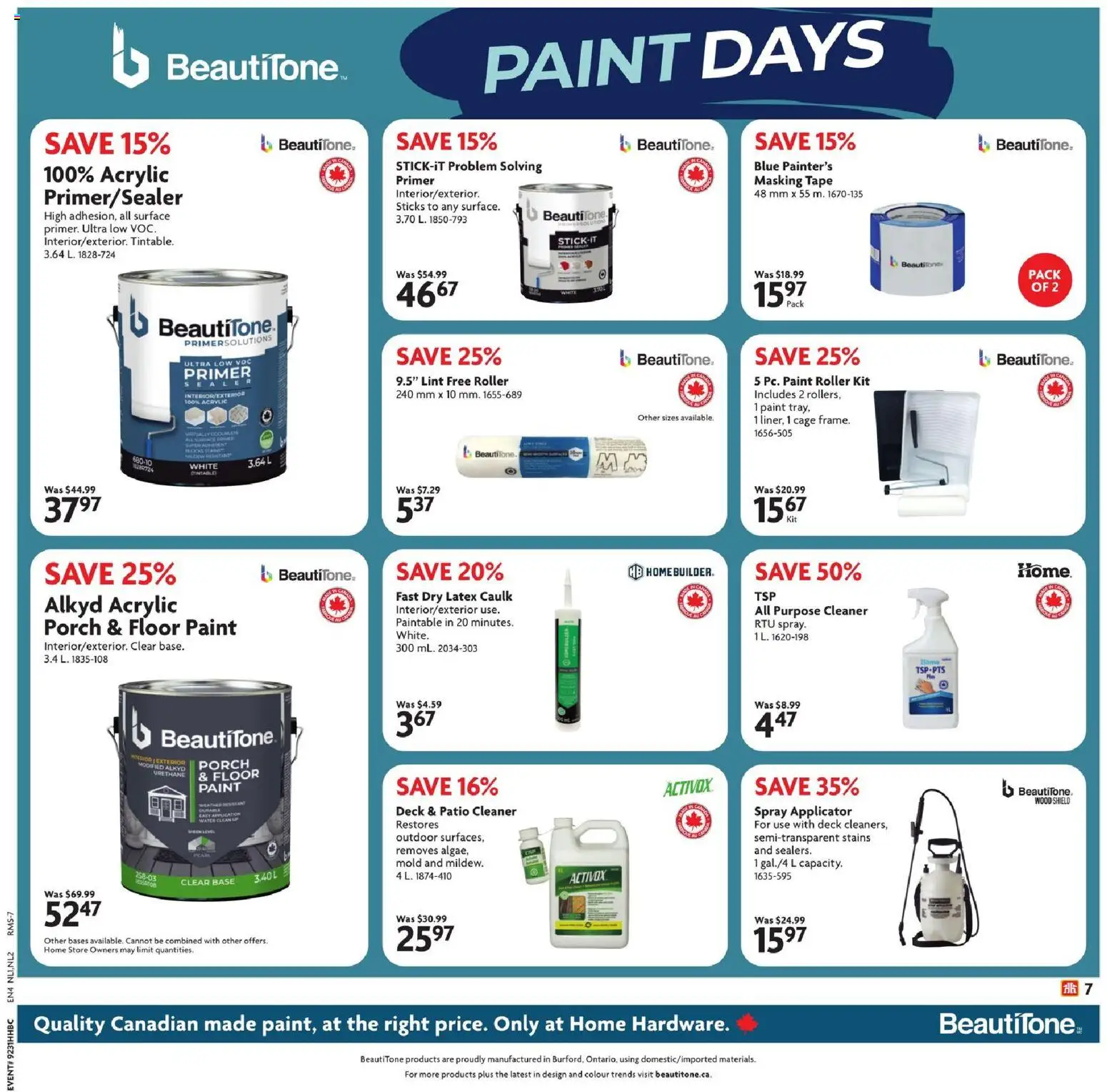 Home Hardware flyer valid from Jul 30, 2026 | Page: 8 | Products: Watch