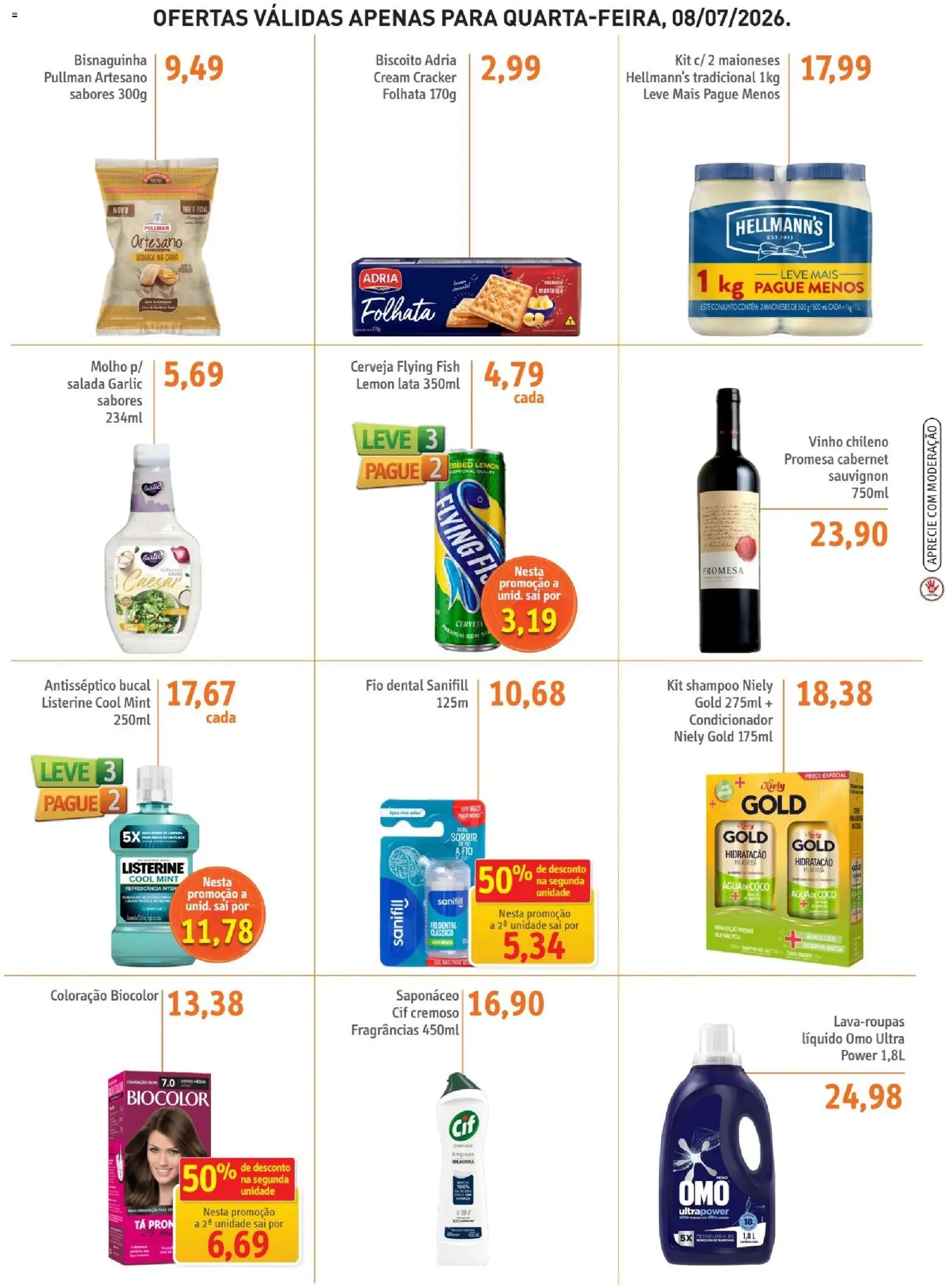 Sonda Folheto - válido de 08/07/2026 | Página: 3 | Produtos: Coco, Água de coco, Salada, Saponáceo