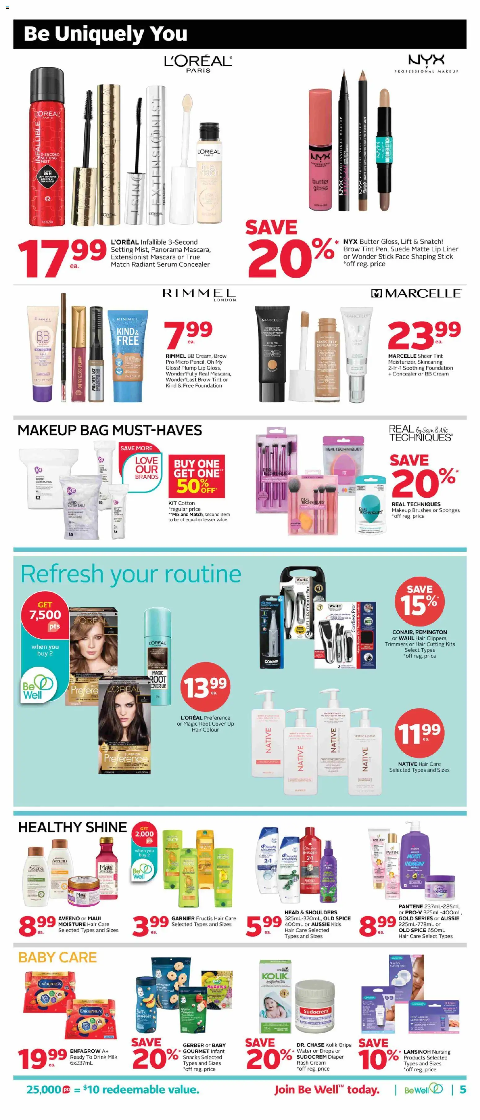 Rexall flyer valid from 22.05.2026 | Page: 13 | Products: Concealer, BB cream, Milk, Butter