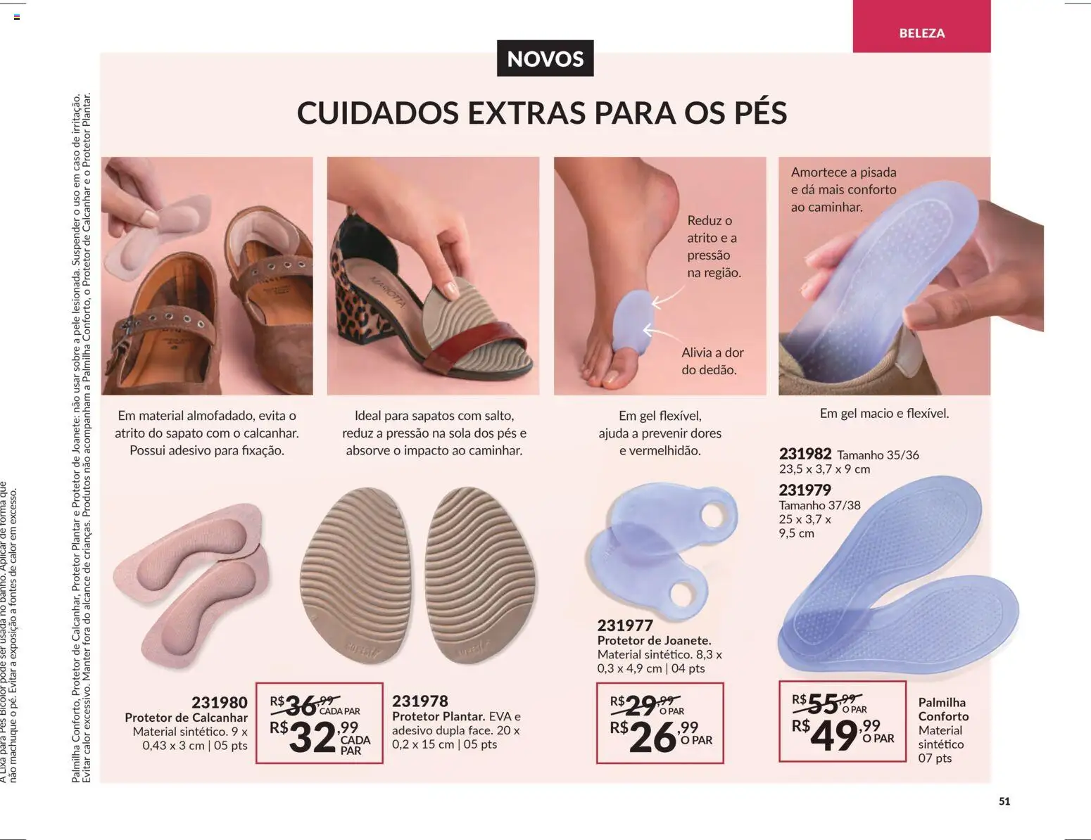 Avon Folheto - válido de 18.02.2026 | Página: 51 | Produtos: Lixa, Pá, Protetor de calcanhar, Palmilha