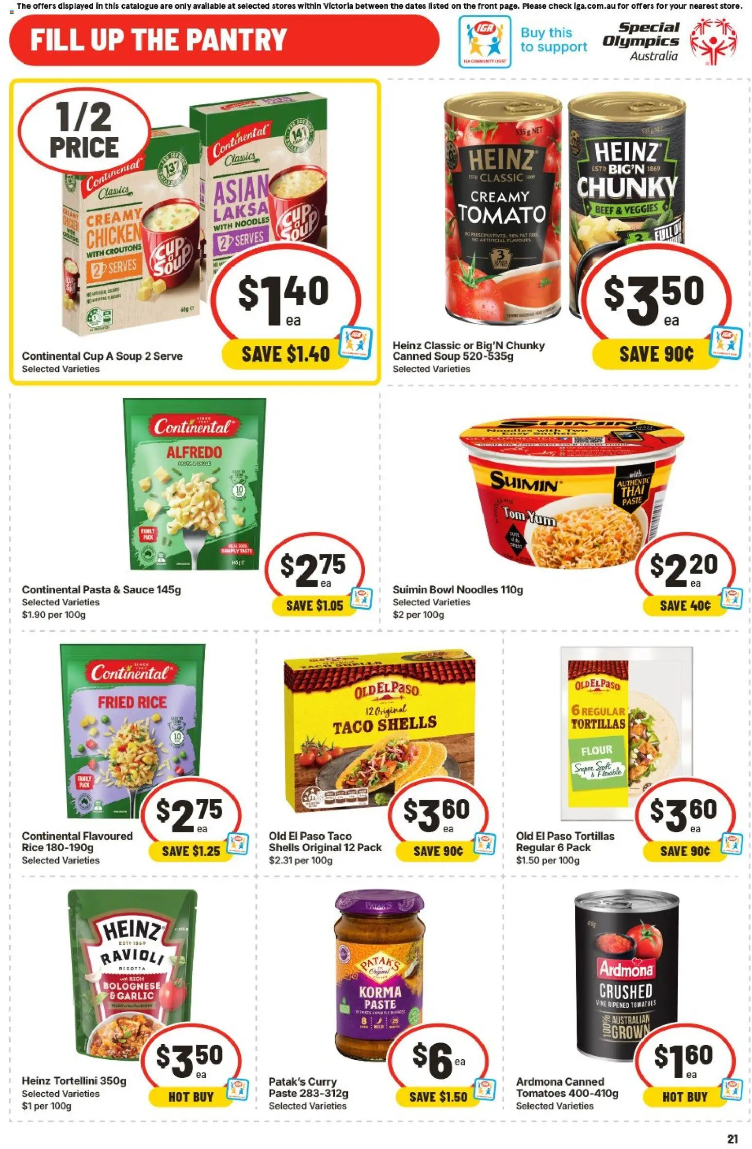 IGA catalogue - valid from 06.05.2026 | Page: 19 | Products: Flour, Chicken, Pasta, Sauce