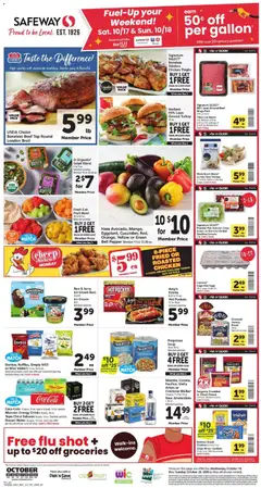 Preview of Safeway weekly ads valid from 10/14/2026