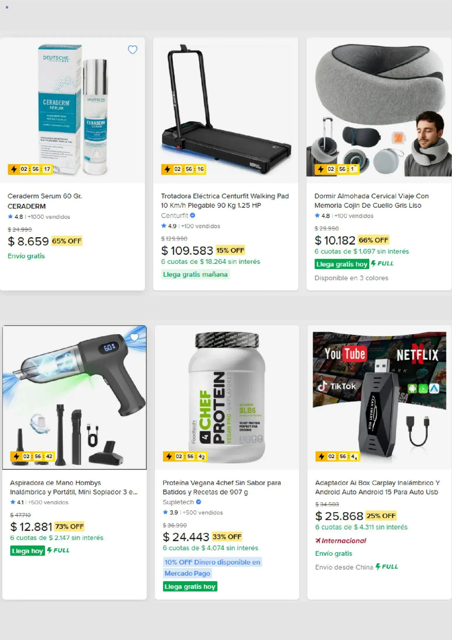 Mercado Libre Ofertas │ válido desde el 22.09.2026 | Página: 2 | Productos: Adaptador, Aspiradora, Almohada, Serum