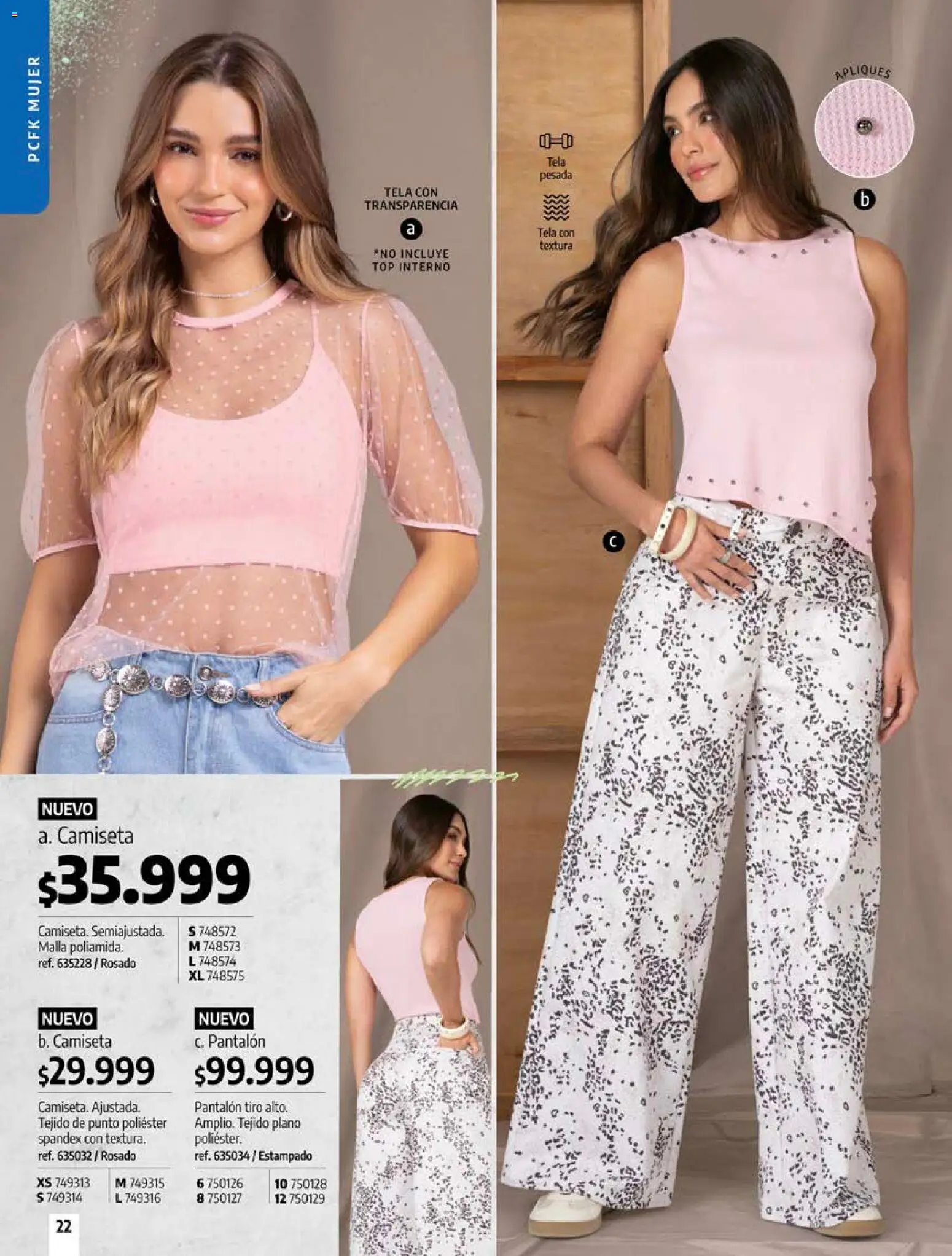 Pacifika revista - valida desde el 12/07/2026 | Página: 22 | Productos: Camiseta, Top