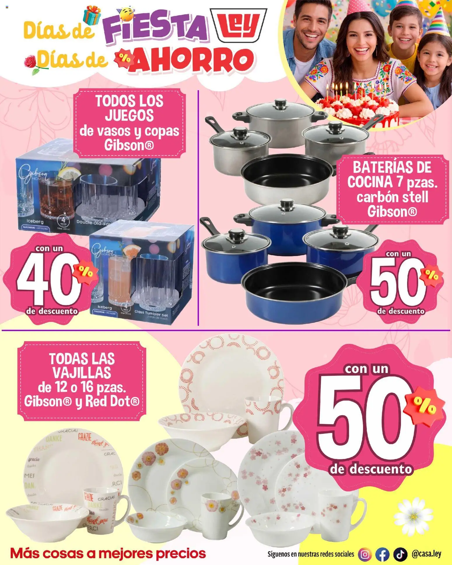 Nuevas ofertas de Casa Ley válidas en toda la República Mexicana desde el 01.05.2026. ¡Encuentra las mejores ofertas en Casa Ley folleto Suplemento del Día de la Madre! | Página: 8 | Productos: Juego, Cocina, Vasos