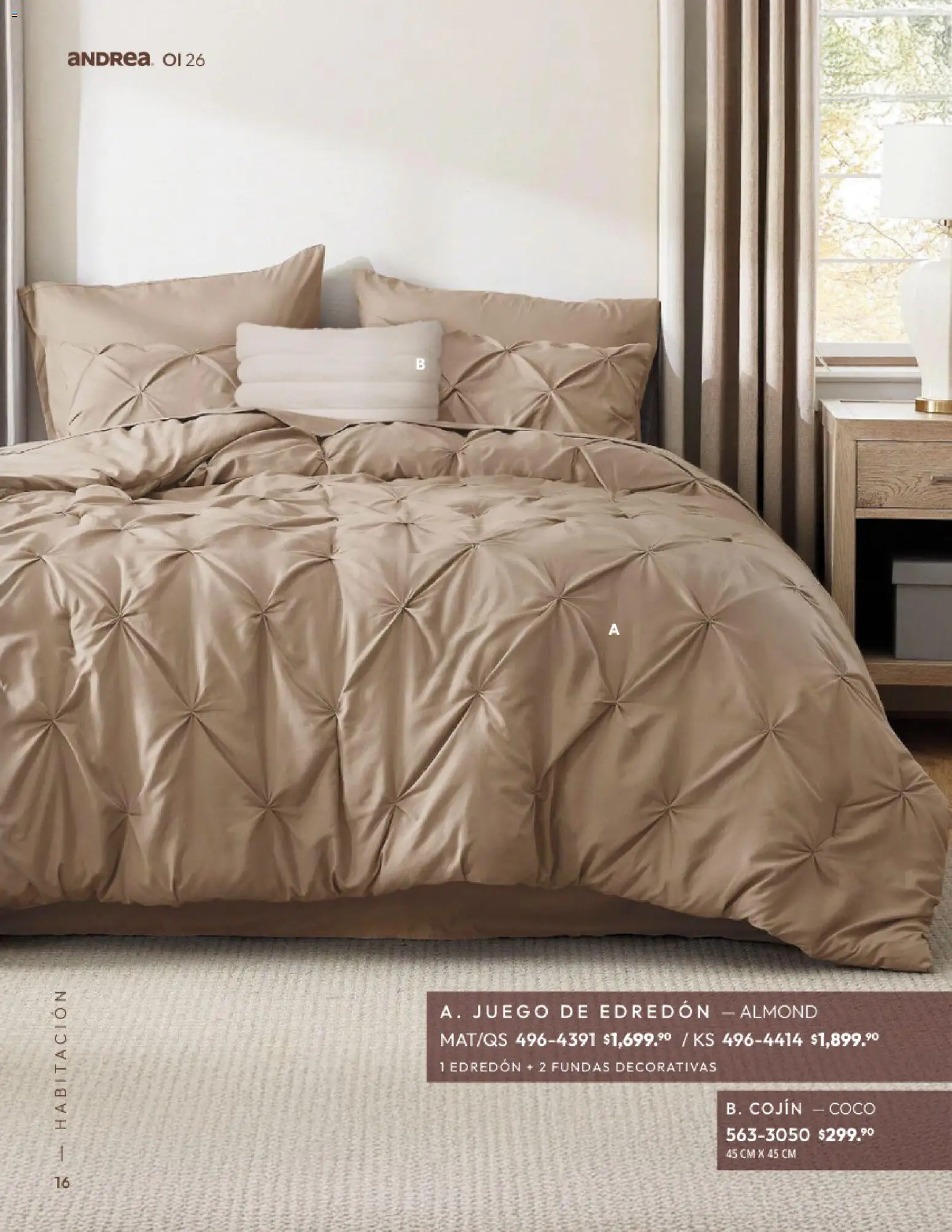 Nuevas ofertas de Andrea válidas en toda la República Mexicana desde el 01/09/2026. ¡Encuentra las mejores ofertas en Andrea catálogo Home! | Página: 16