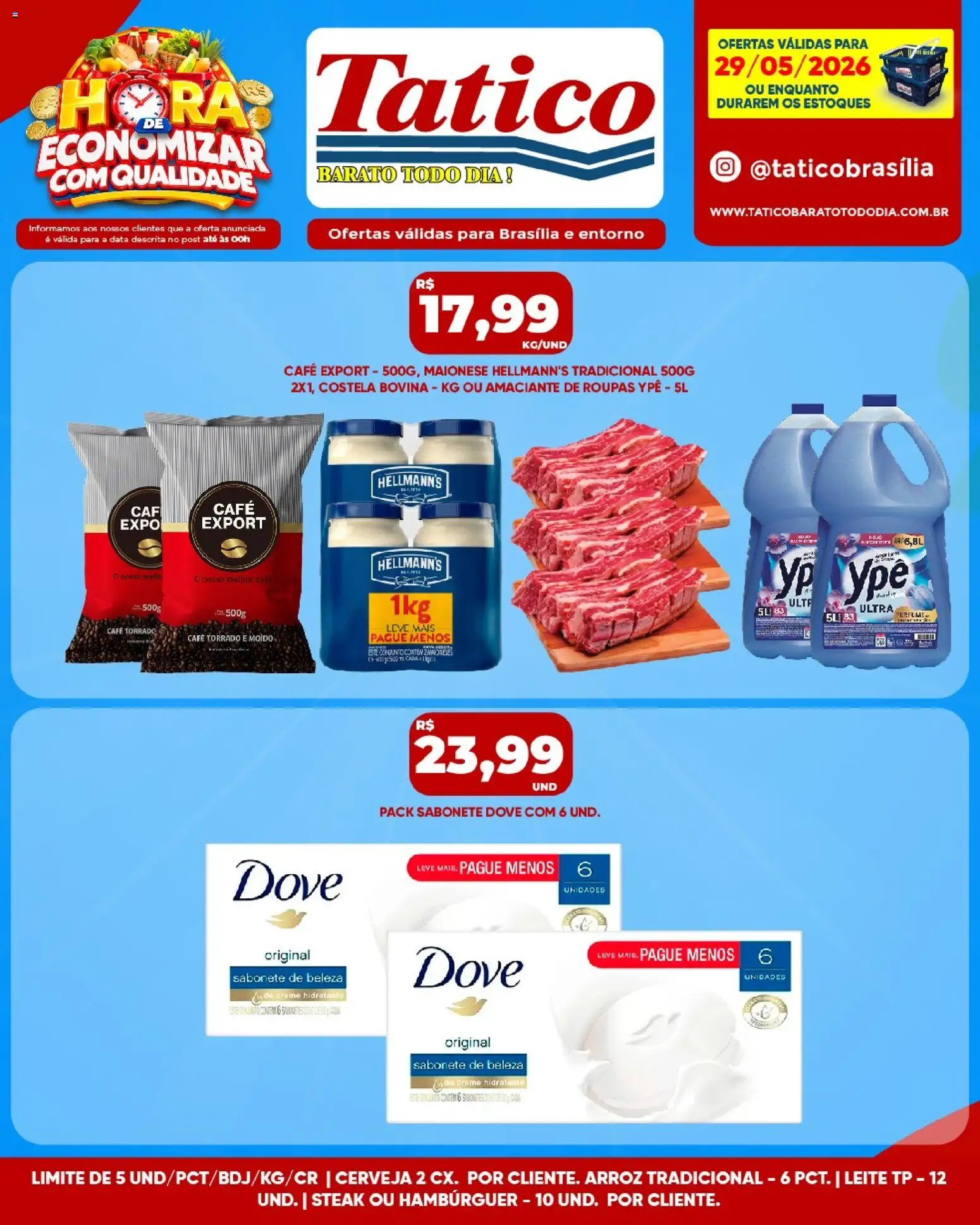 Tatico Folheto - válido de 29.05.2026 | Página: 12 | Produtos: Leite, Roupas, Sabonete, Maionese