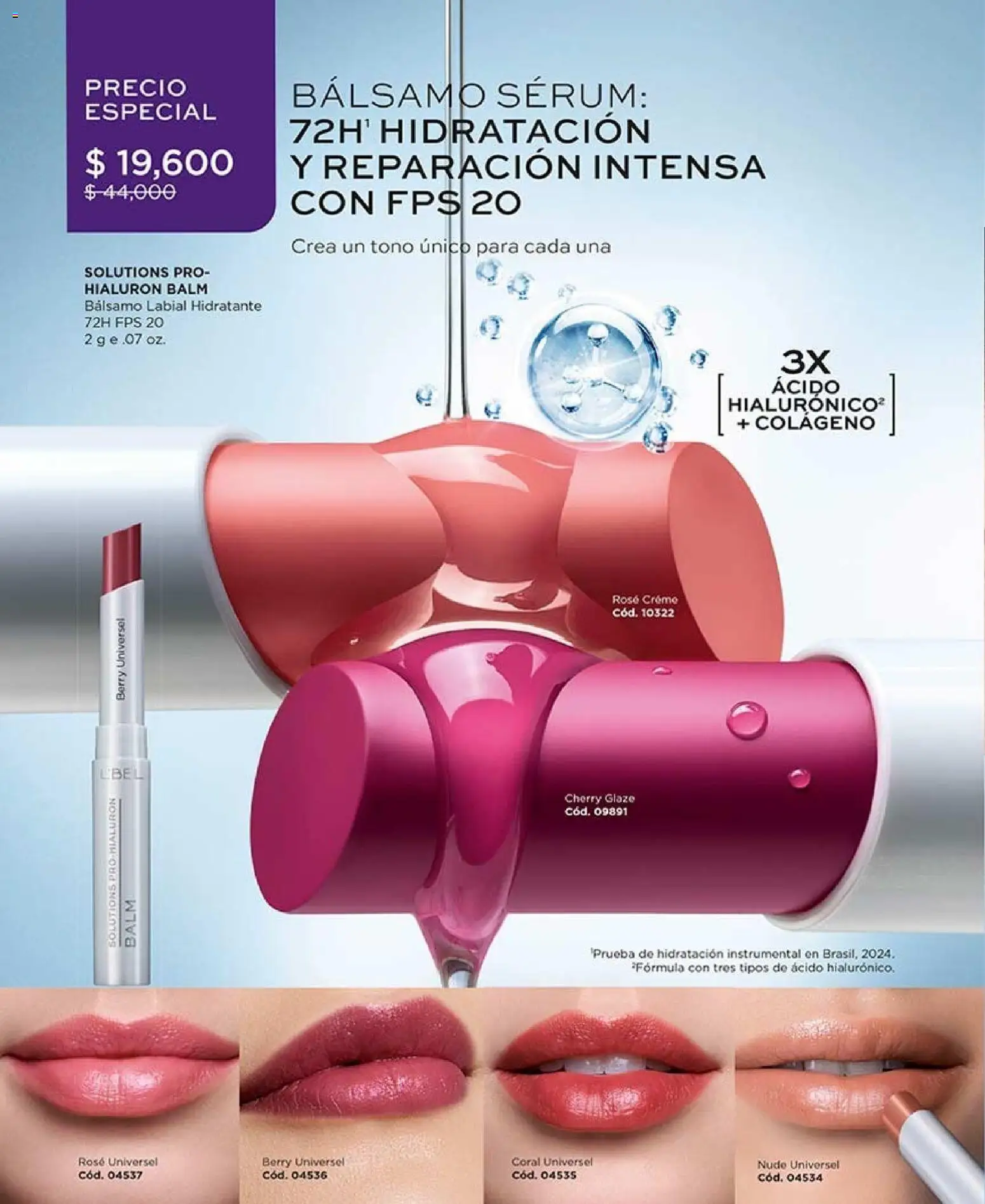 L'Bel revista - valida desde el 17/08/2026 | Página: 58 | Productos: Bálsamo labial, Bálsamo, Serum