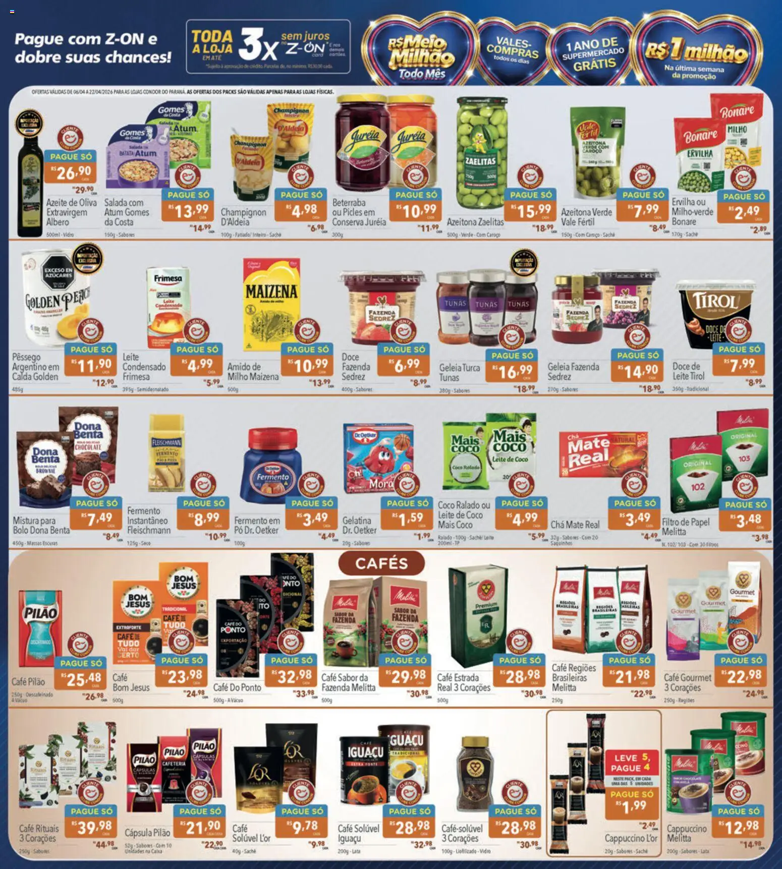 Supermercados Condor Folheto - válido de 06.04.2026 | Página: 3 | Produtos: Beterraba, Pó, Bolo, Atum