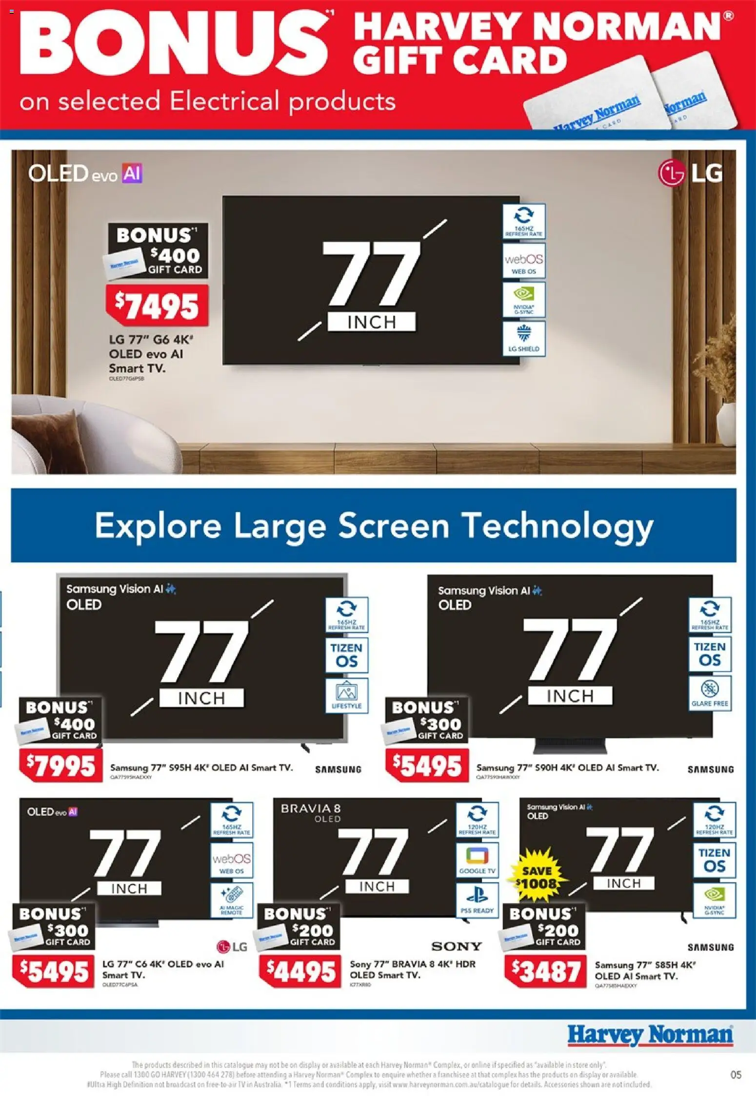Harvey Norman catalogue - valid from 06/08/2026 | Page: 5 | Products: Accessories, Tv, Screen