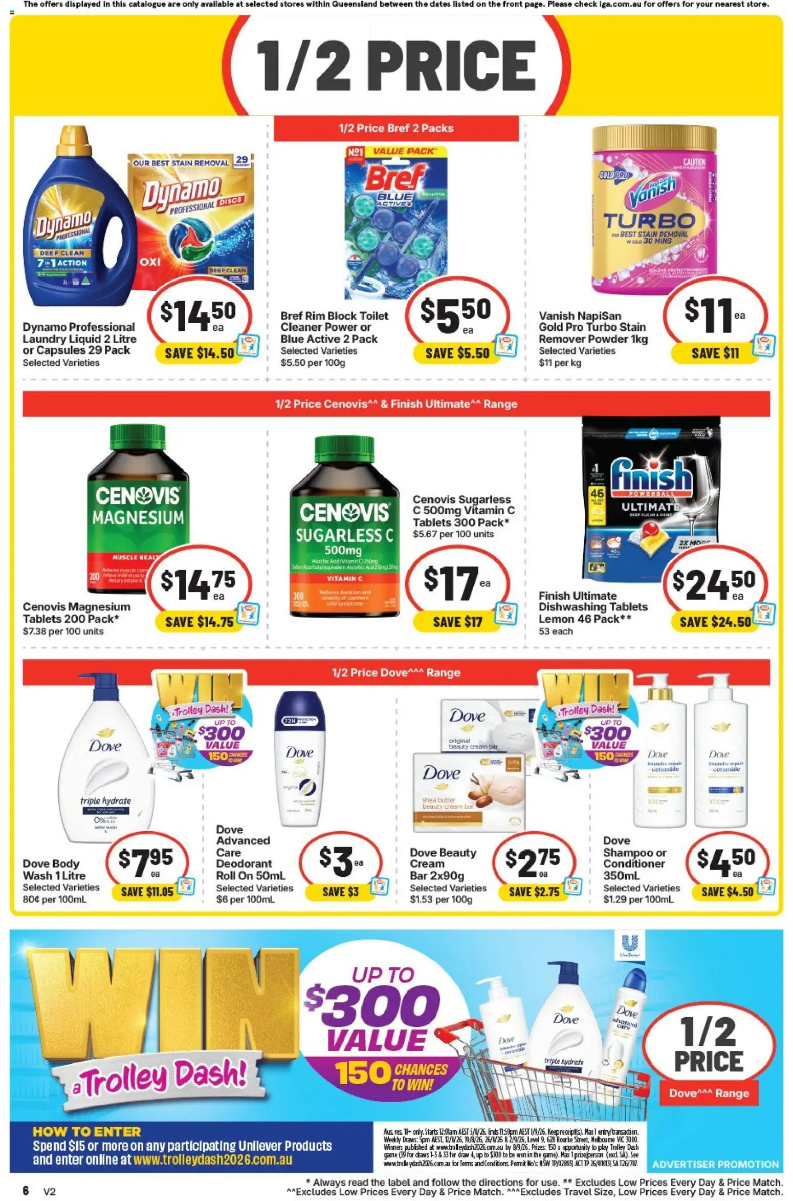 IGA catalogue - valid from 12/08/2026 | Page: 6 | Products: Deodorant, Trolley, Shea butter, Tablets