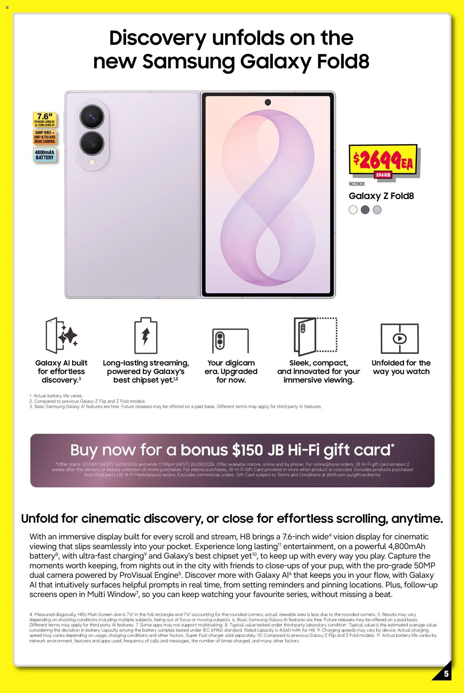 JB Hi-Fi catalogue - valid from 14/08/2026 | Page: 5 | Products: Battery, Charger, Watch, Screen
