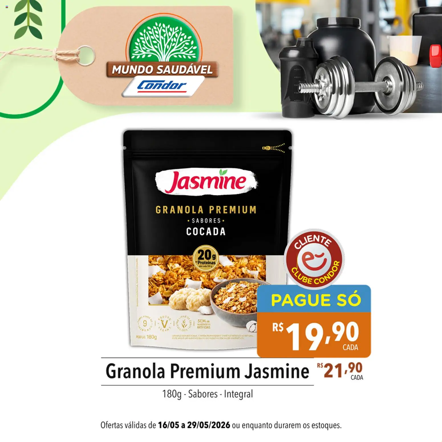 Supermercados Condor Folheto - válido de 16.05.2026 | Página: 3 | Produtos: Energético, Granola