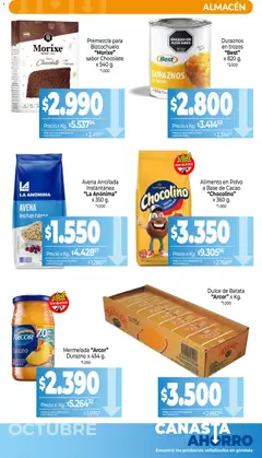 Vista previa La Anonima - Canasta Ahorro válido desde el 01/10/2026 | Página: 6 | Productos: Peso, Durazno, Polvo, Avena