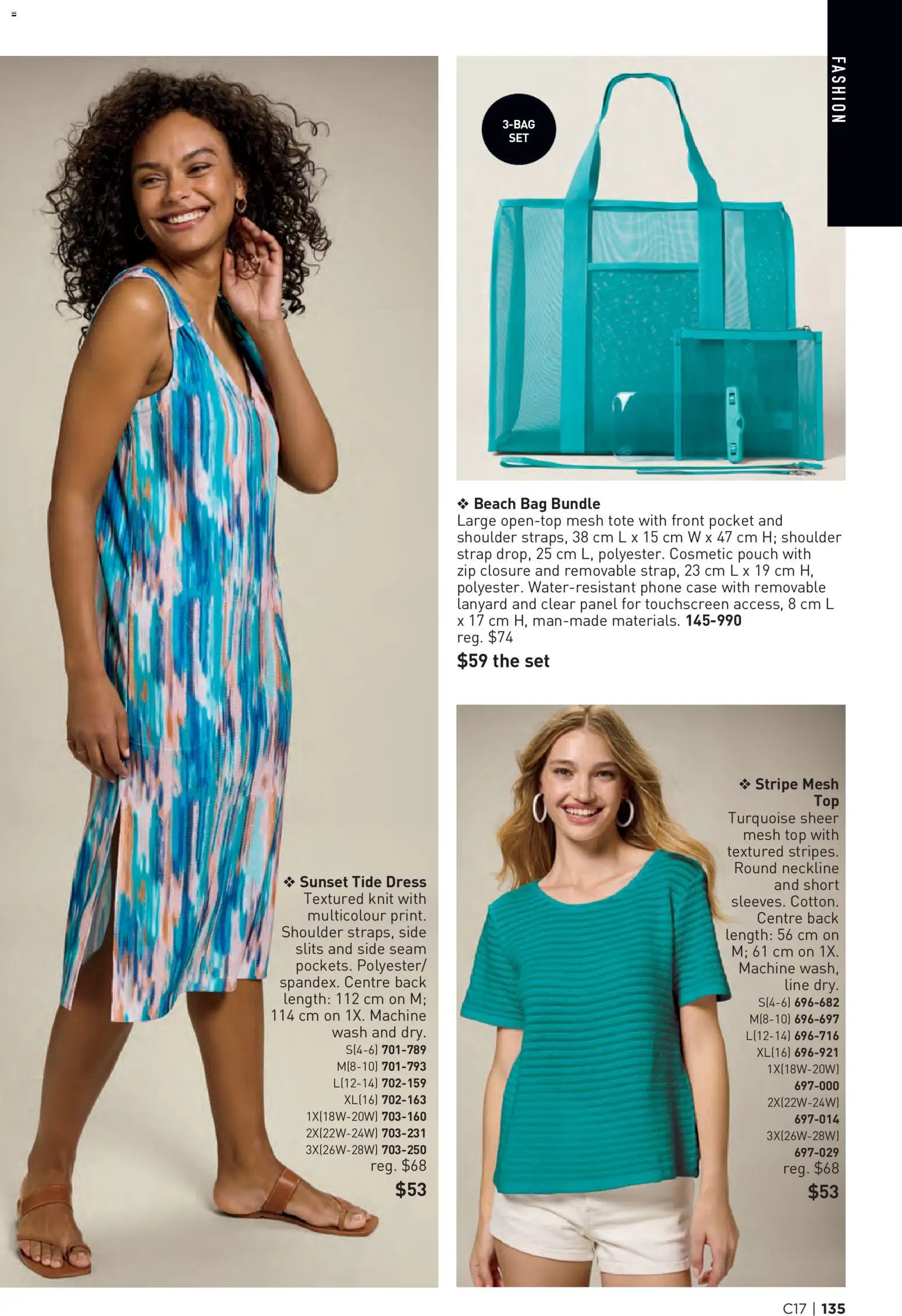 Avon flyer valid from Aug 13, 2026 | Page: 135 | Products: Dress, Case, Bag, Beach bag