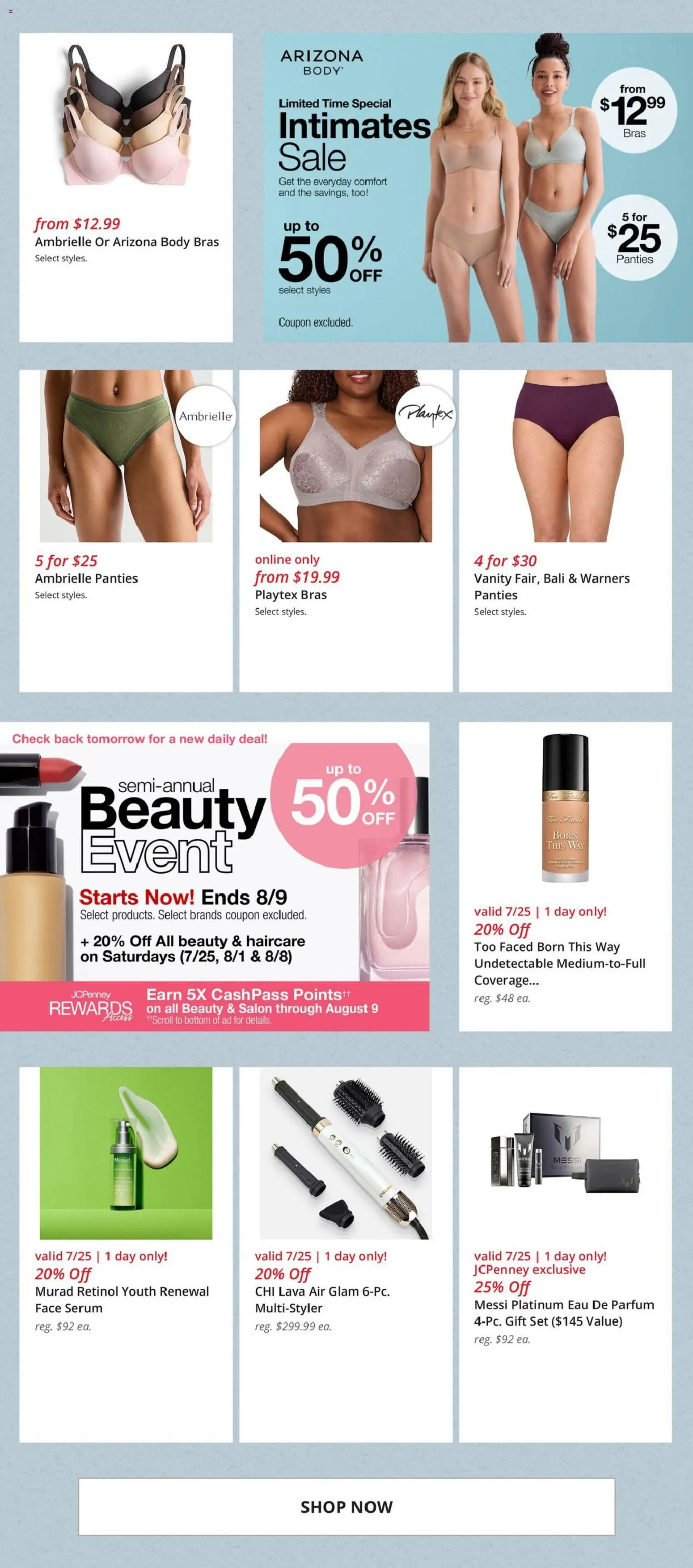 JCPenney Weekly Ad - valid from 07/24/2026 | Page: 5 | Products: Face Serum, Panties