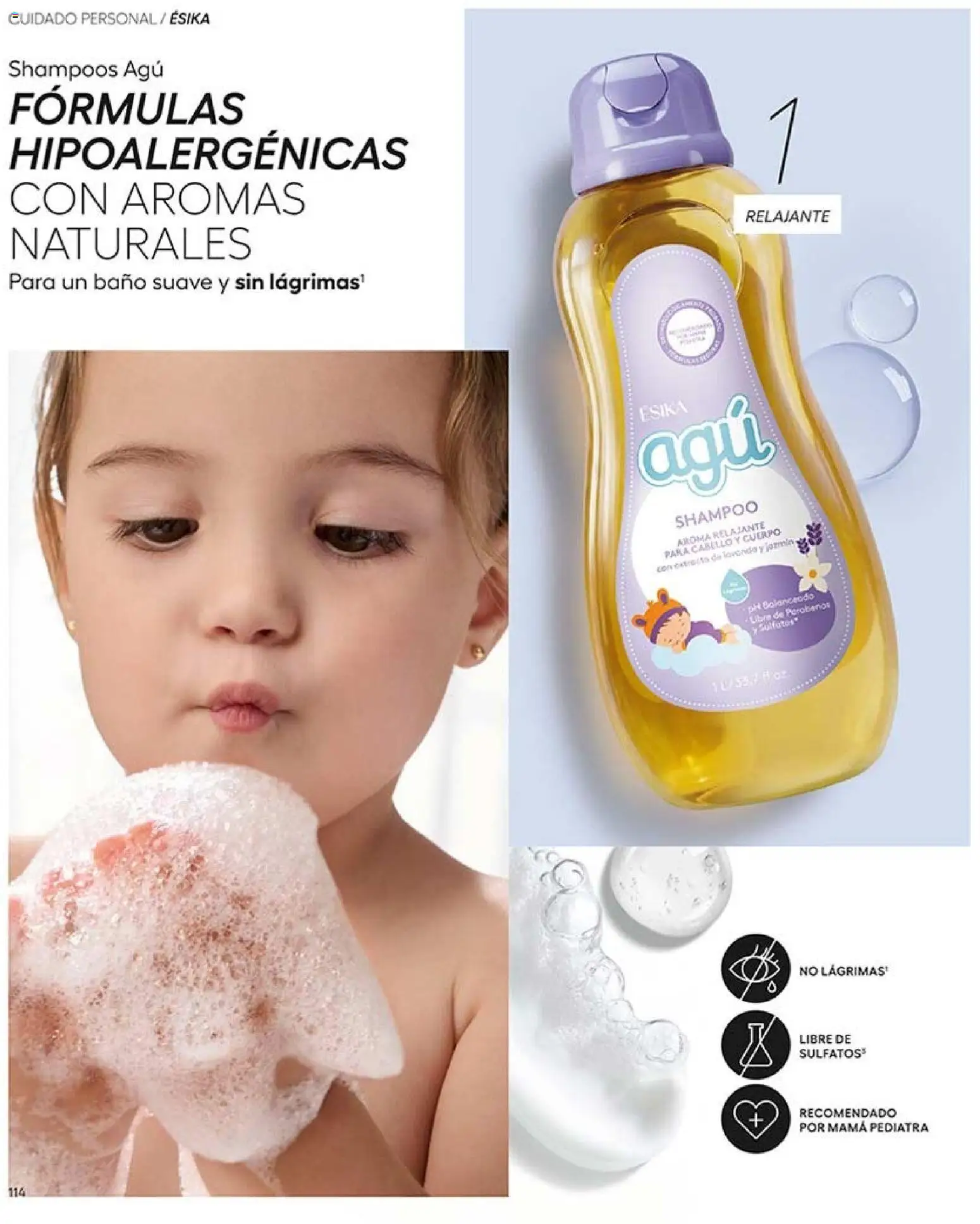 Ésika revista - valida desde el 07/09/2026 | Página: 116 | Productos: Shampoo, Baño