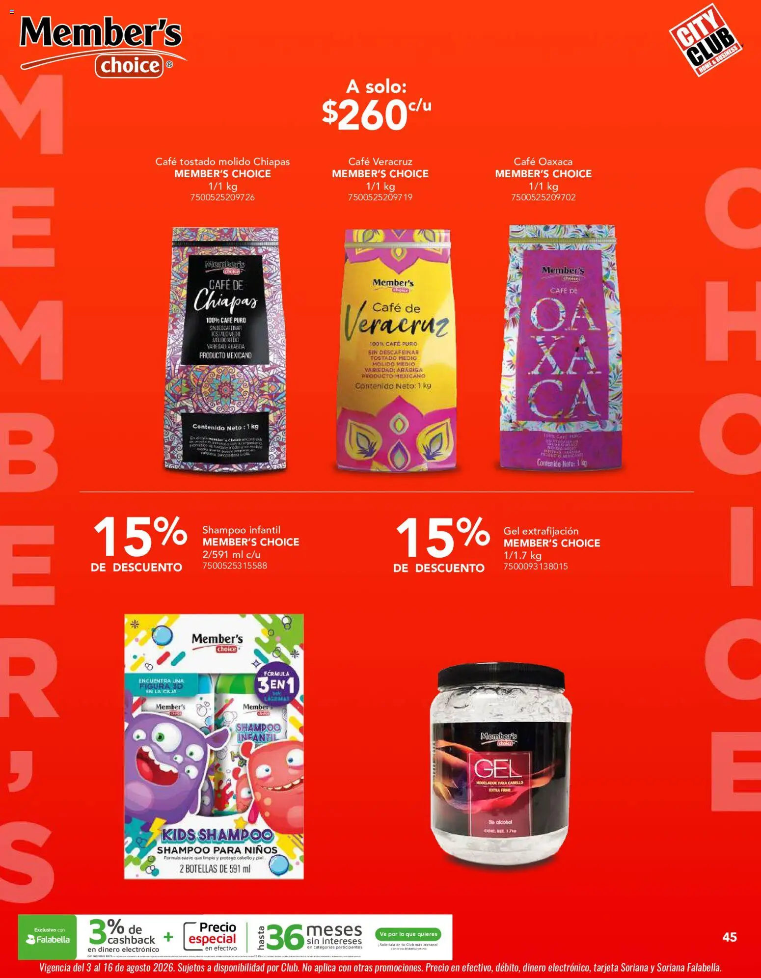 Nuevas ofertas de City Club válidas en toda la República Mexicana desde el 03/08/2026. ¡Encuentra las mejores ofertas en City Club catálogo! | Página: 45