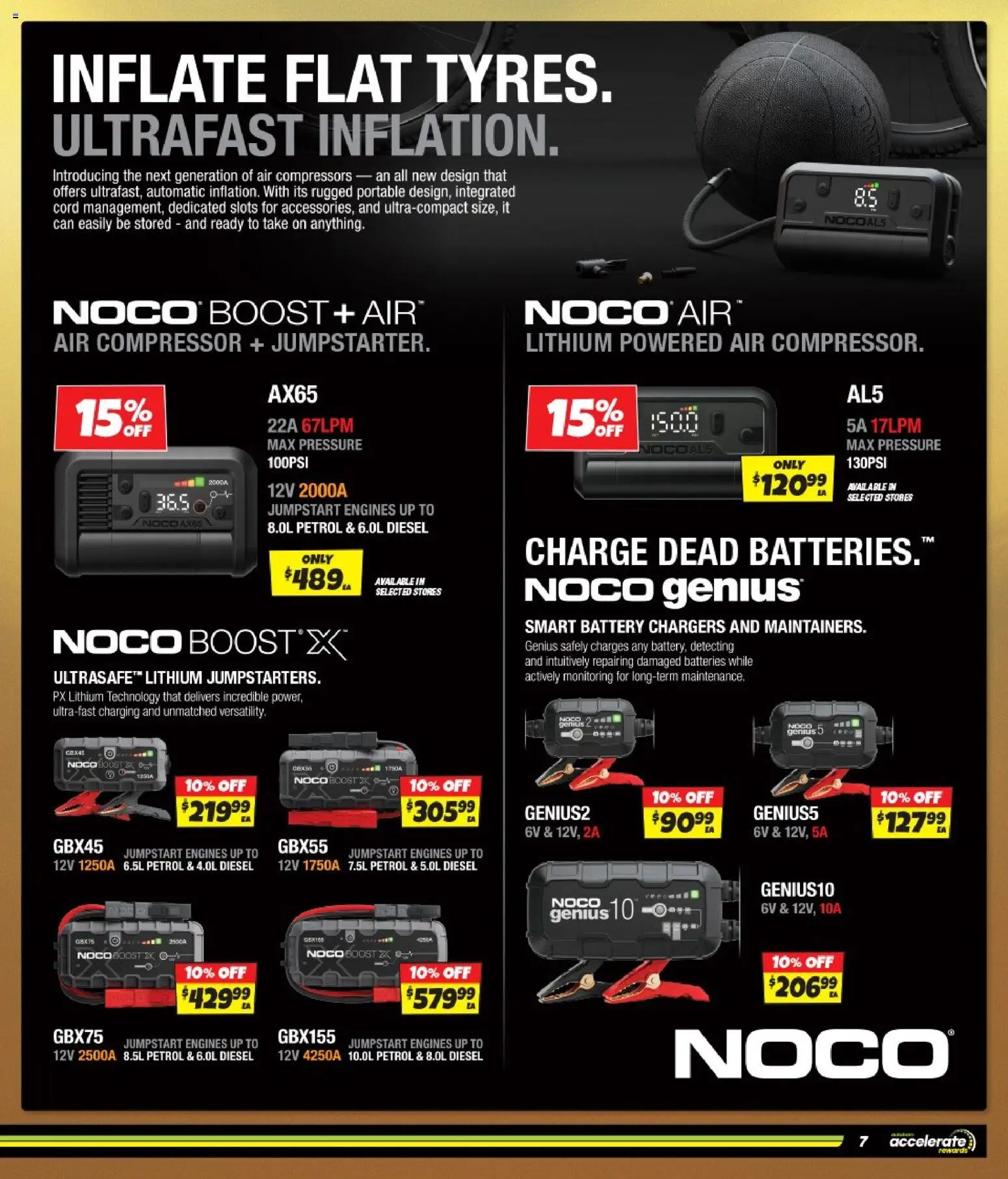 Autobarn catalogue - valid from 09/09/2026 | Page: 7 | Products: Battery, Compressor, Batteries, Air compressor