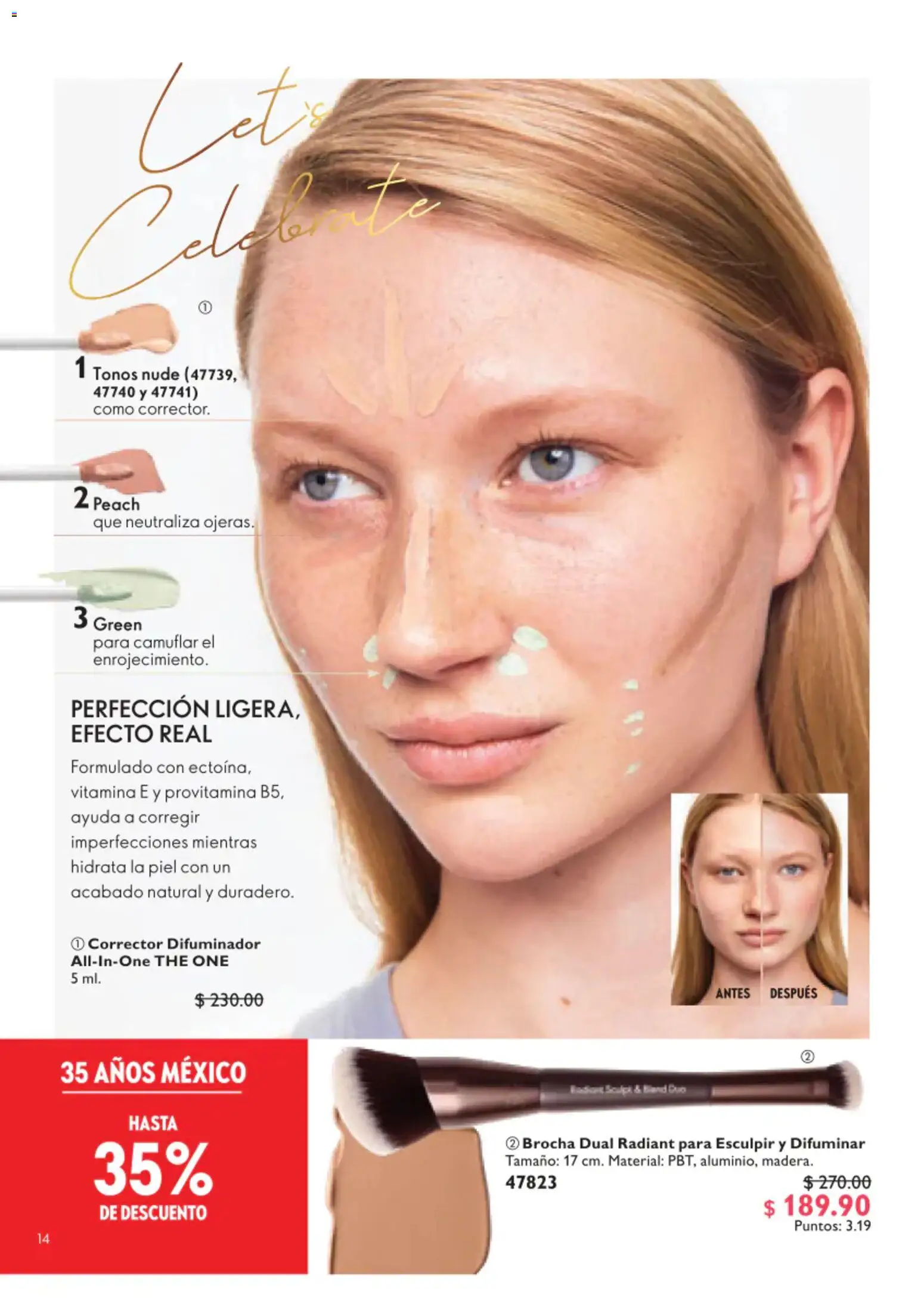 Nuevas ofertas de Oriflame válidas en toda la República Mexicana desde el 01/08/2026. ¡Encuentra las mejores ofertas en Oriflame campaña 11 2026! | Página: 14 | Productos: Corrector