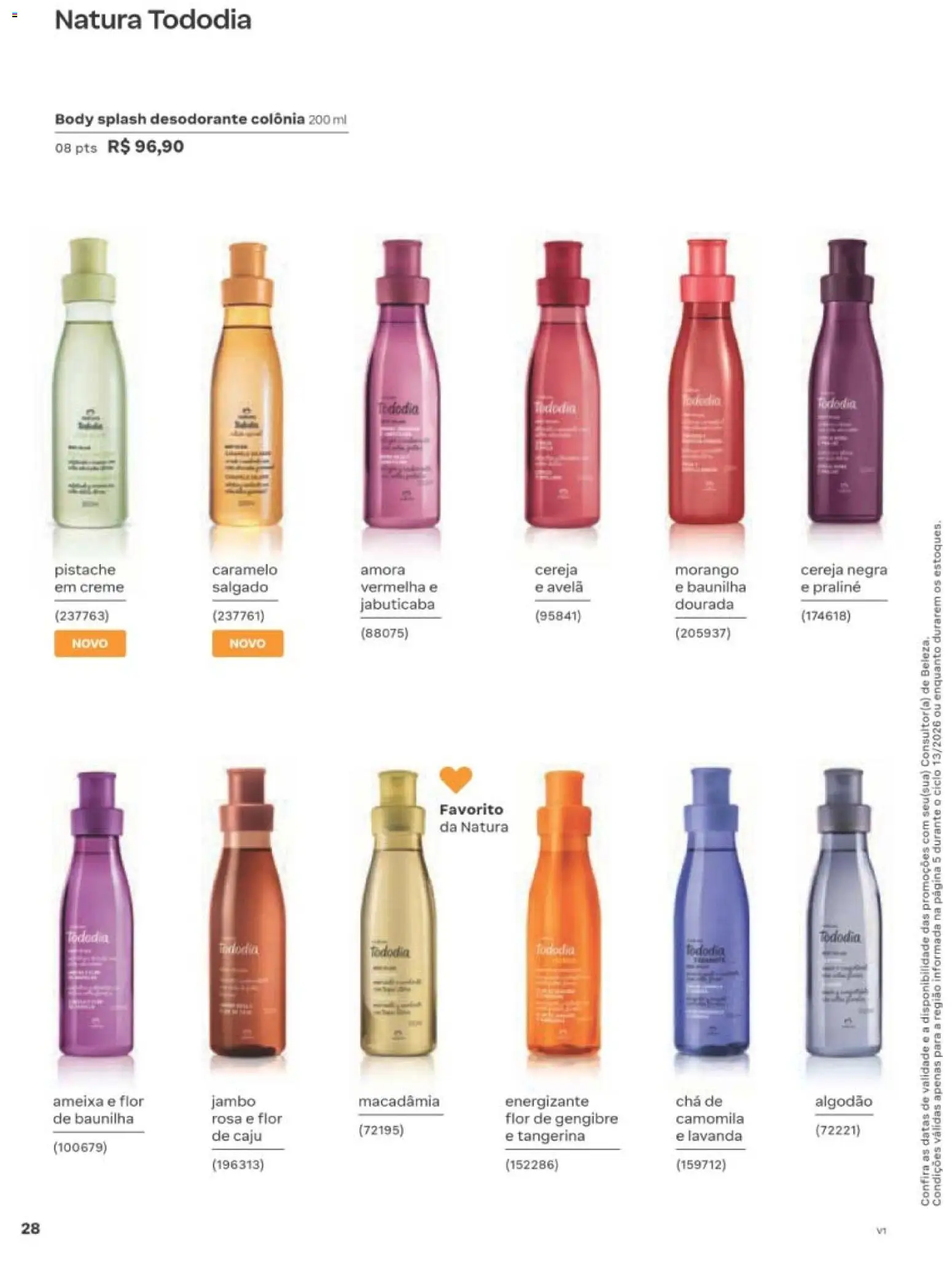 Natura Folheto - válido de 10/08/2026 | Página: 29 | Produtos: Macadâmia, Creme, Body, Ameixa