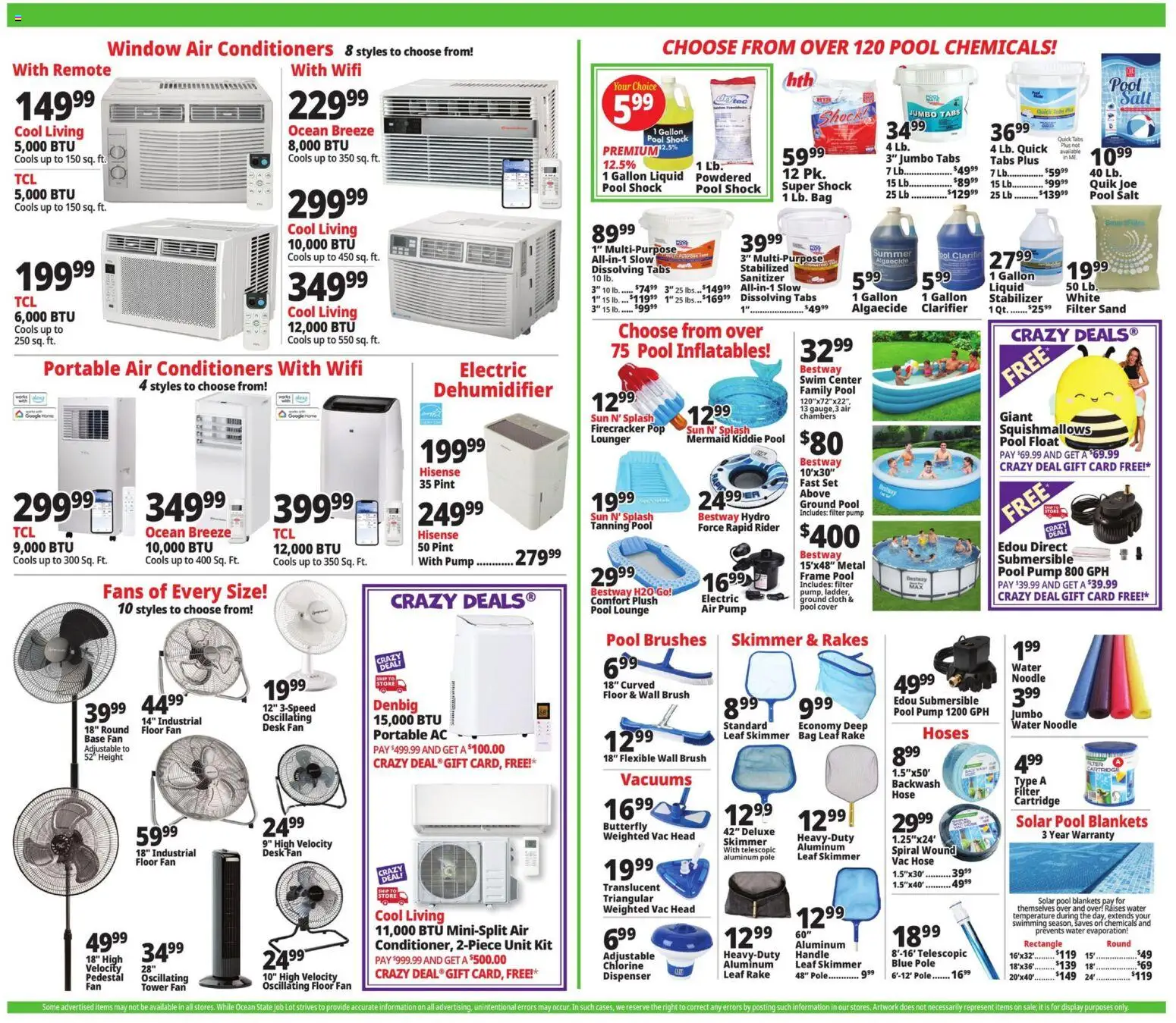 Ocean State Job Lot Weekly Ad - valid from 07/09/2026 | Page: 2 | Products: Rake, Pump, Brush, Salt