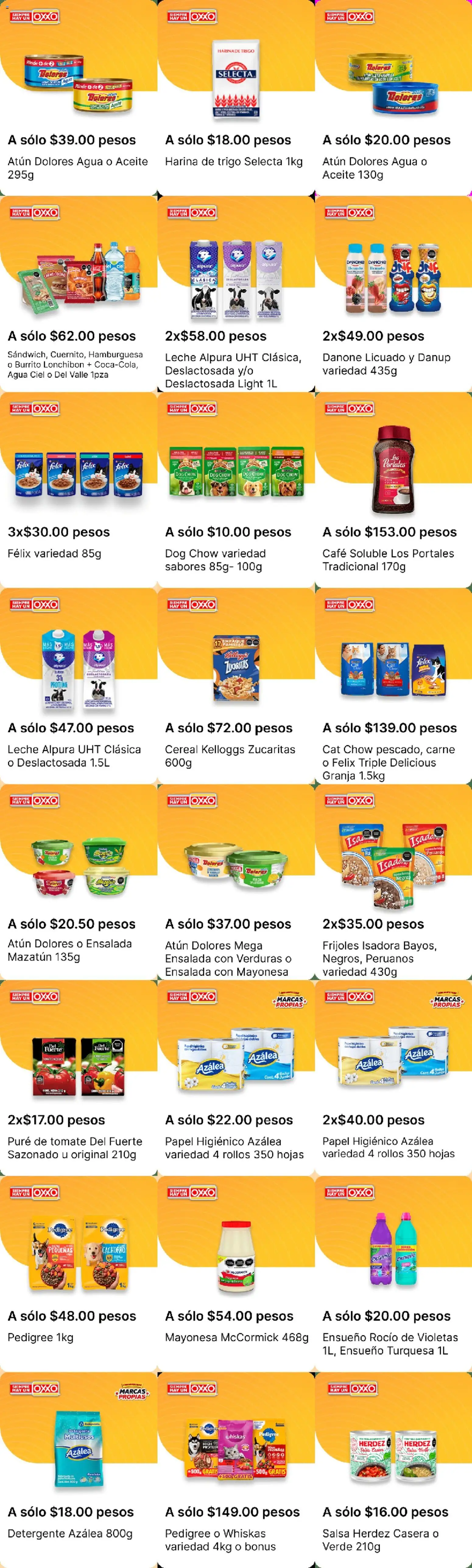 Nuevas ofertas de OXXO válidas en toda la República Mexicana desde el 24/09/2026. ¡Encuentra las mejores ofertas en OXXO folleto! | Página: 1 | Productos: Café soluble, Tomate, Aceite, Carne