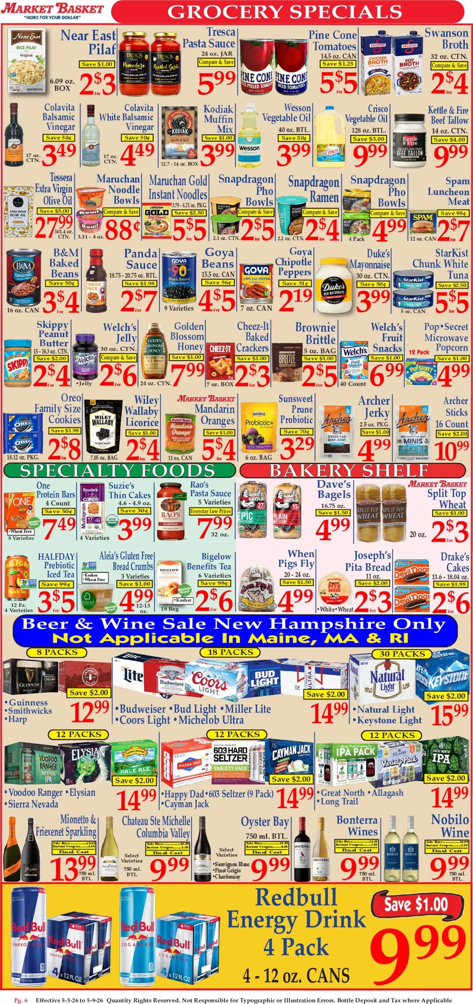 Market Basket Ad - valid from 03.05.2026 | Page: 6 | Products: Bakery, Butter, Tea, Noodles