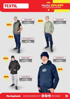 Vista previa Ferniplast catálogo válido desde el 11.06.2026 | Página: 3 | Productos: Buzo, Campera, Babucha, Chaleco
