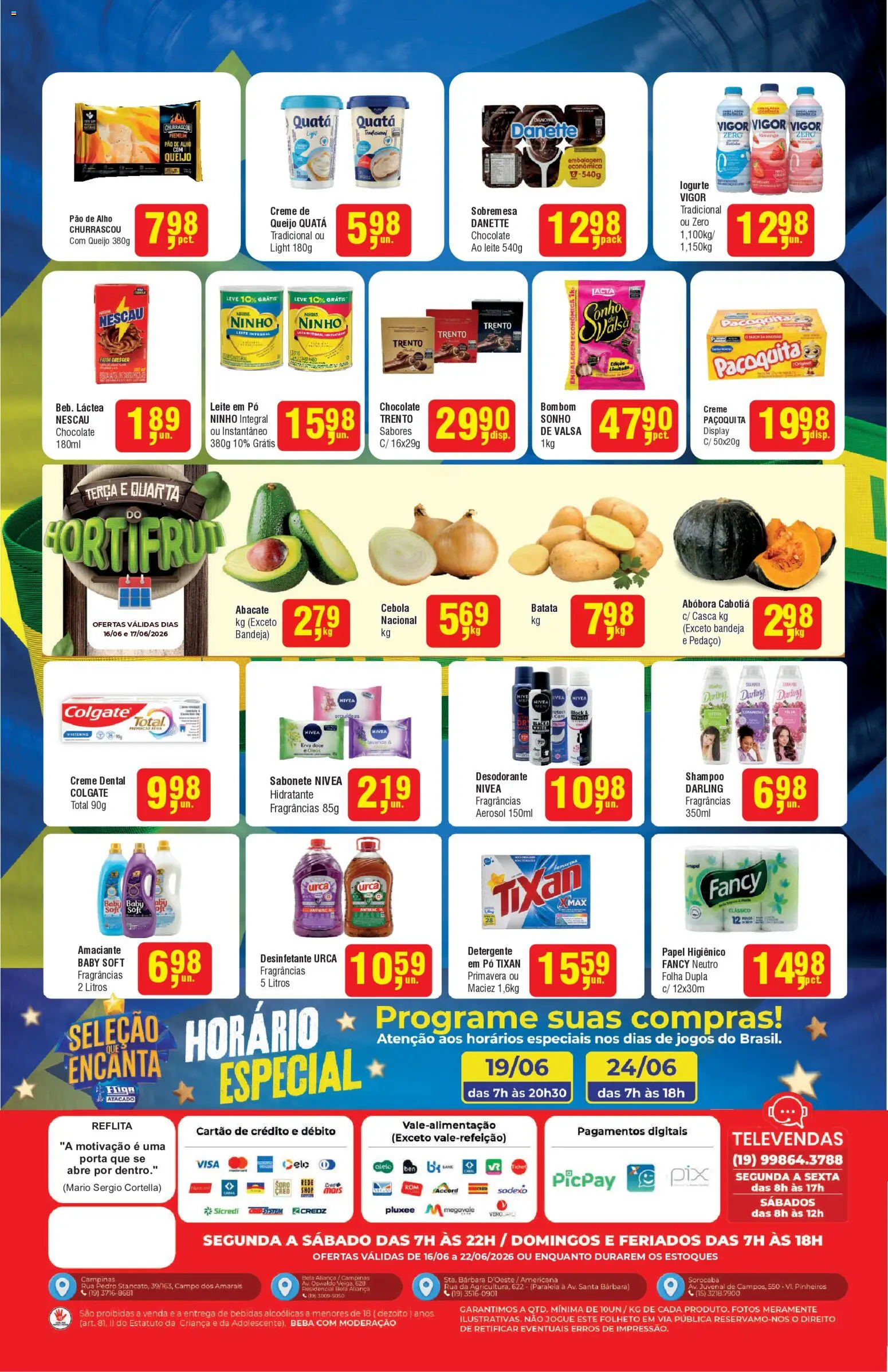 Higa Atacado Folheto - válido de 16.06.2026 | Página: 2 | Produtos: Alho, Sabonete, Batata, Papel higiênico